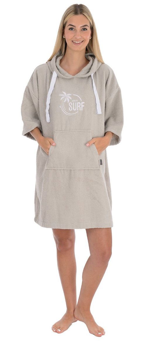 Wewo fashion Badeponcho 8500, Midilänge, Frottier, Kapuze, Oversize günstig online kaufen