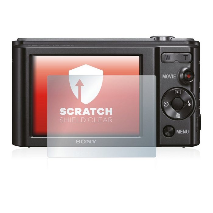 upscreen Schutzfolie für Sony DSC-W800B Displayschutzfolie Folie klar Anti-Scratch Anti-Fingerprint