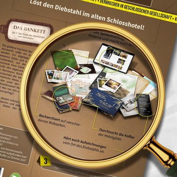 MAGNIFICUM Spiel, Das Bankett - Teil 1 - Der Raub des Diamanten von Ramanpur Detektivspiel / Krimispiel für Erwachsene, Made in Germany