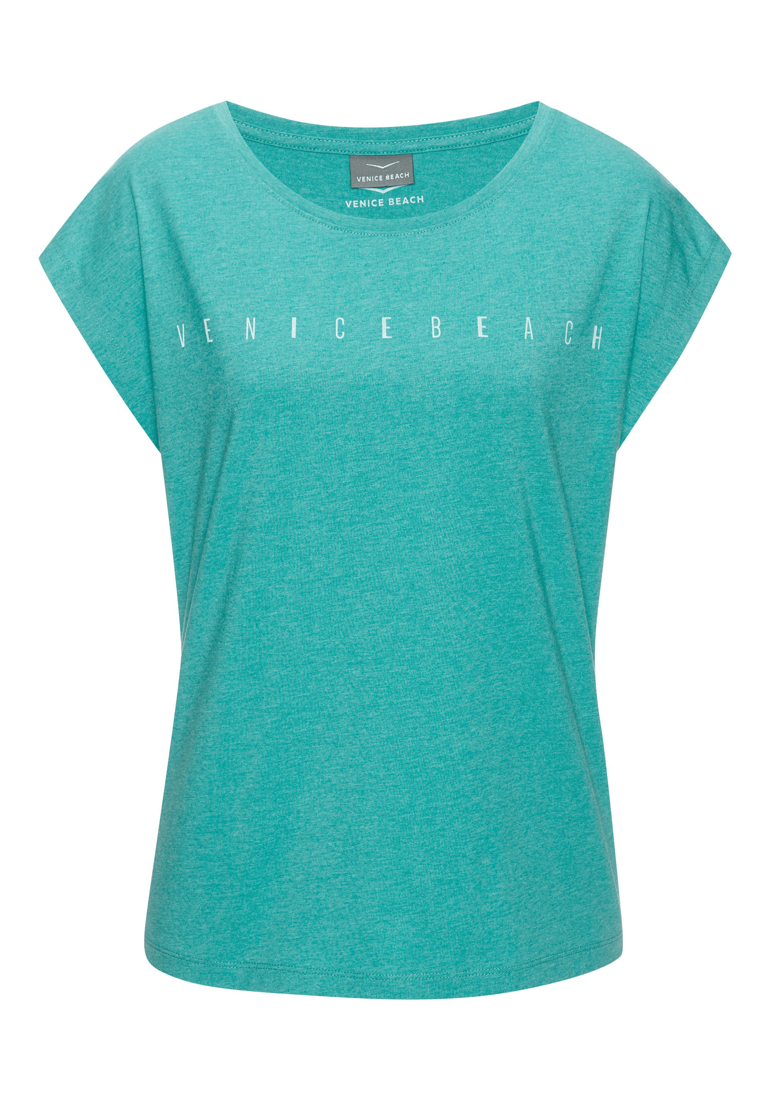Venice Beach Kurzarmshirt, mit Frontdruck, T-Shirt aus Baumwollmischung, Ba günstig online kaufen