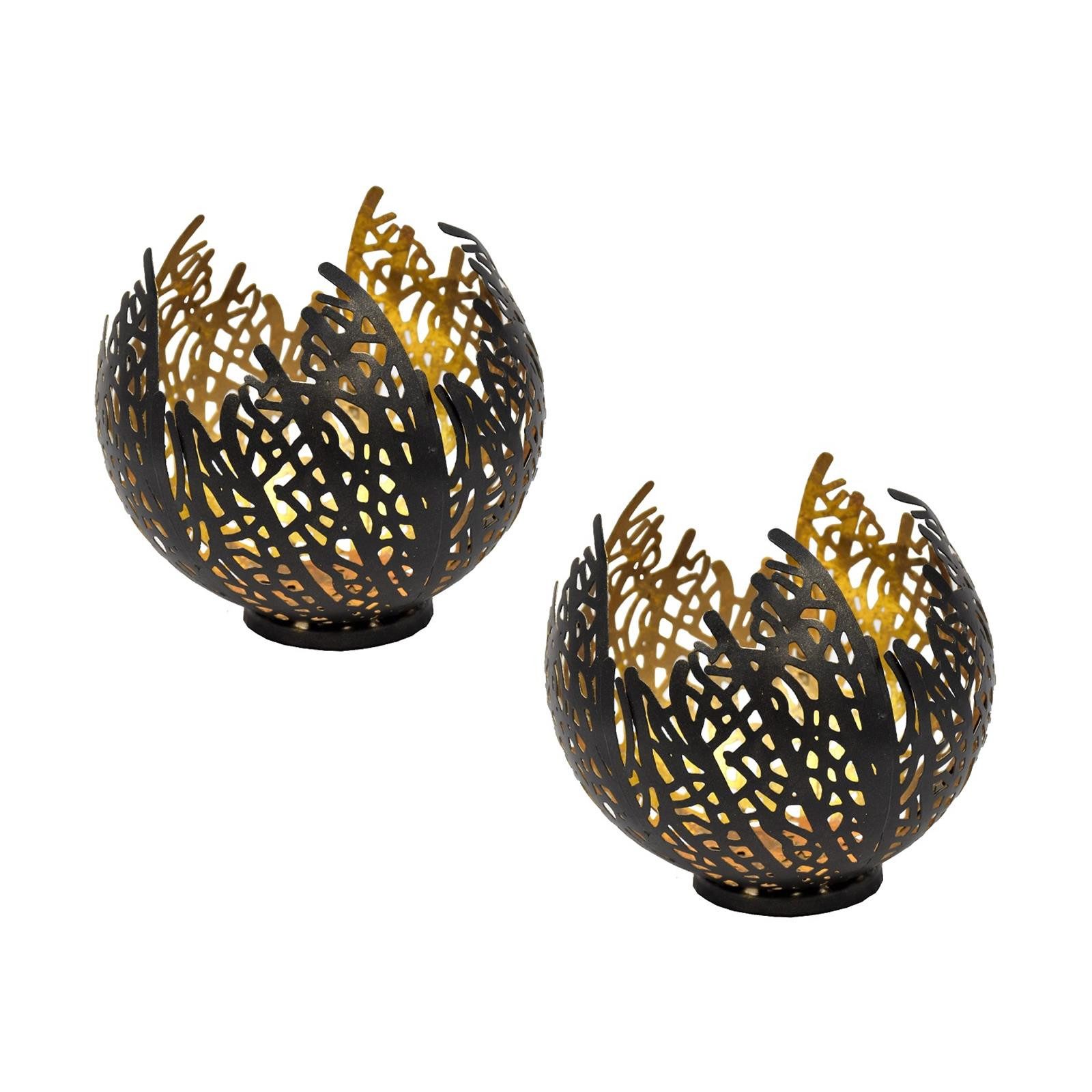 Geschenkestadl Teelichthalter 2er SET Kerzenhalter Kerzenständer Tischdekor günstig online kaufen