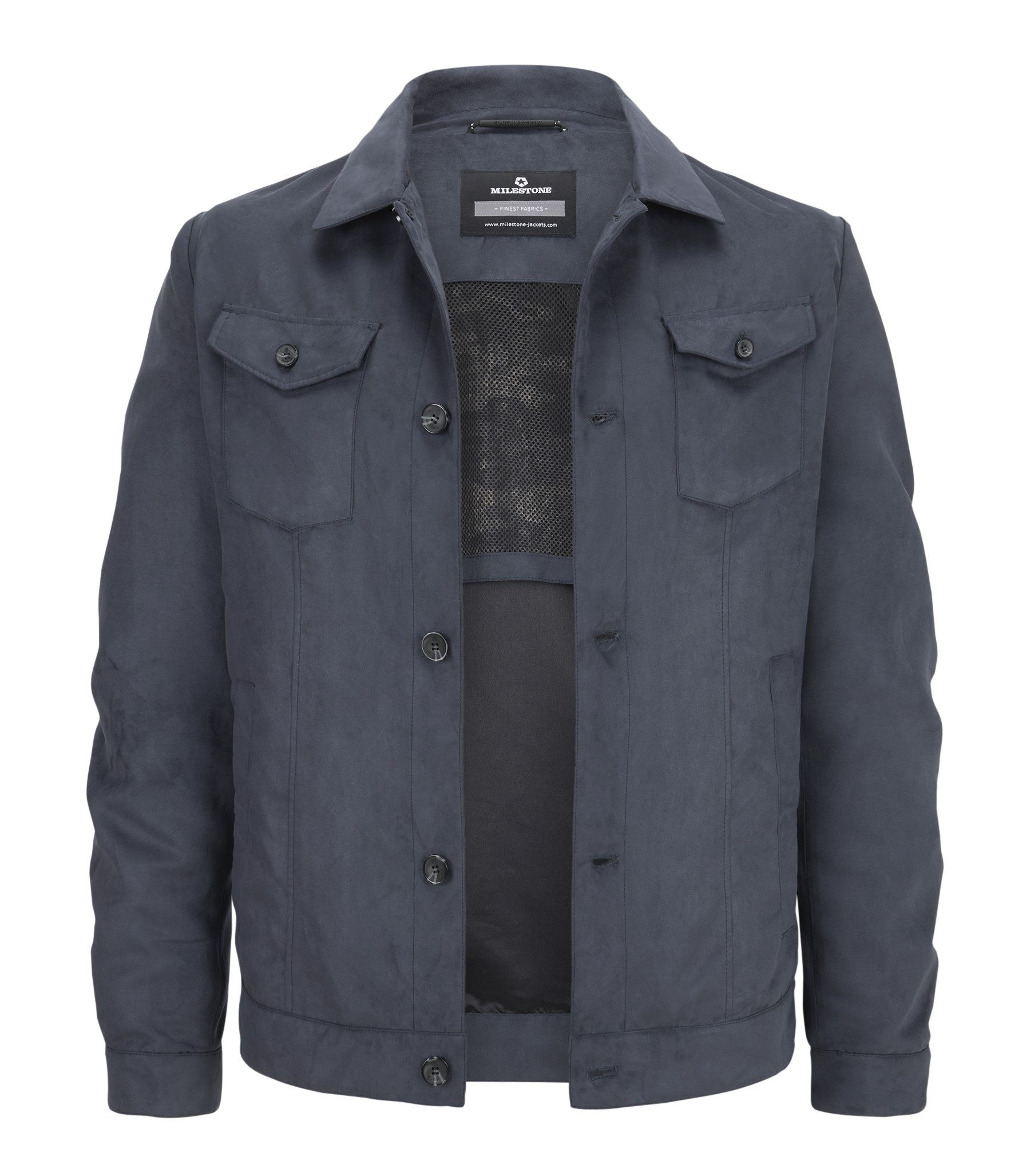 Milestone Hemdjacke MSDixon Edelvelours aus Polyester, atmungsaktiv und was günstig online kaufen