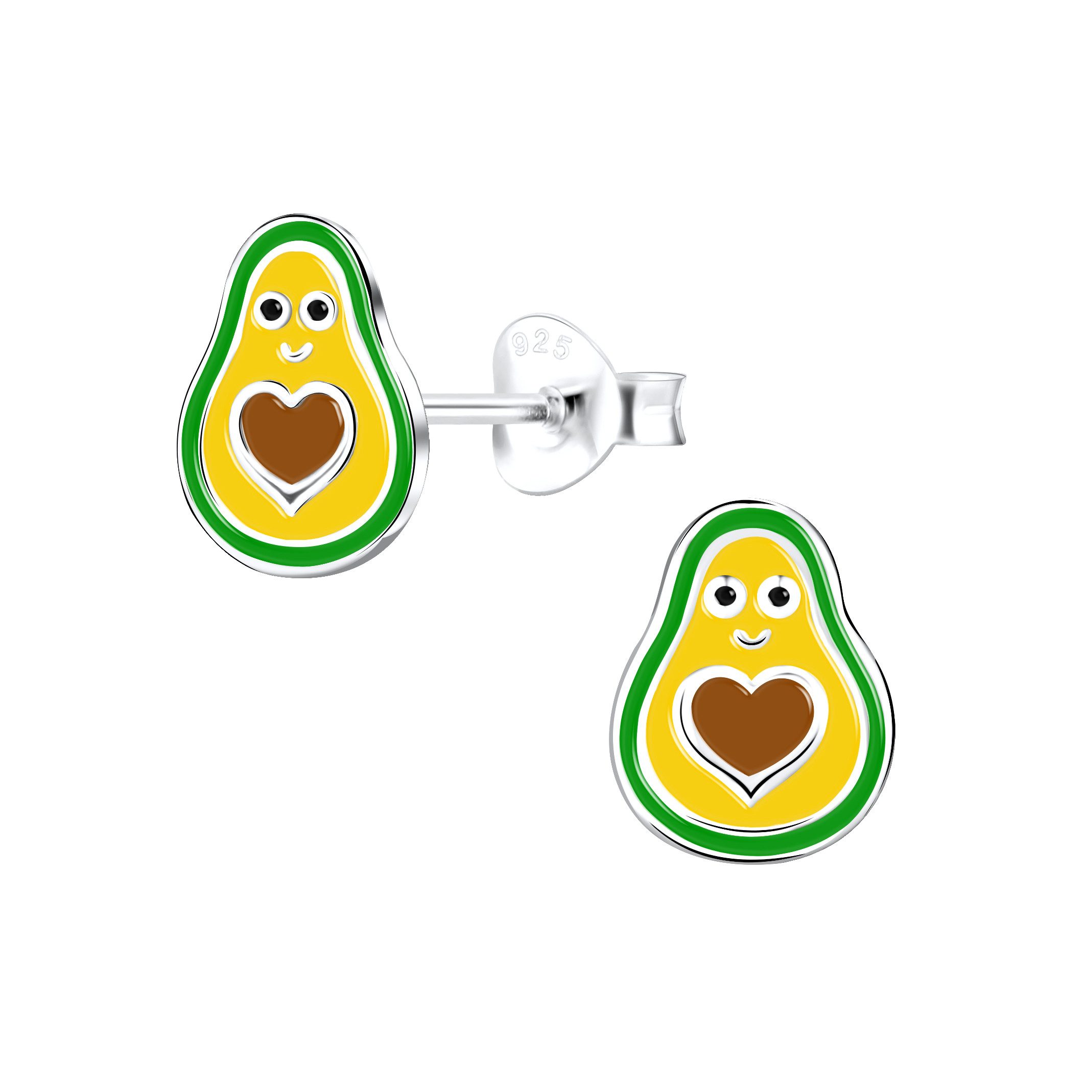 ALEXANDER YORK Paar Ohrstecker AVOCADO, 2-tlg., 925 Sterling Silber