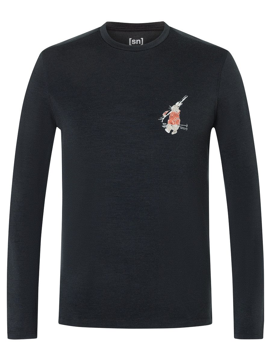Sweatshirt für Herren, Merino M LIL BUNNY BRUSH LS