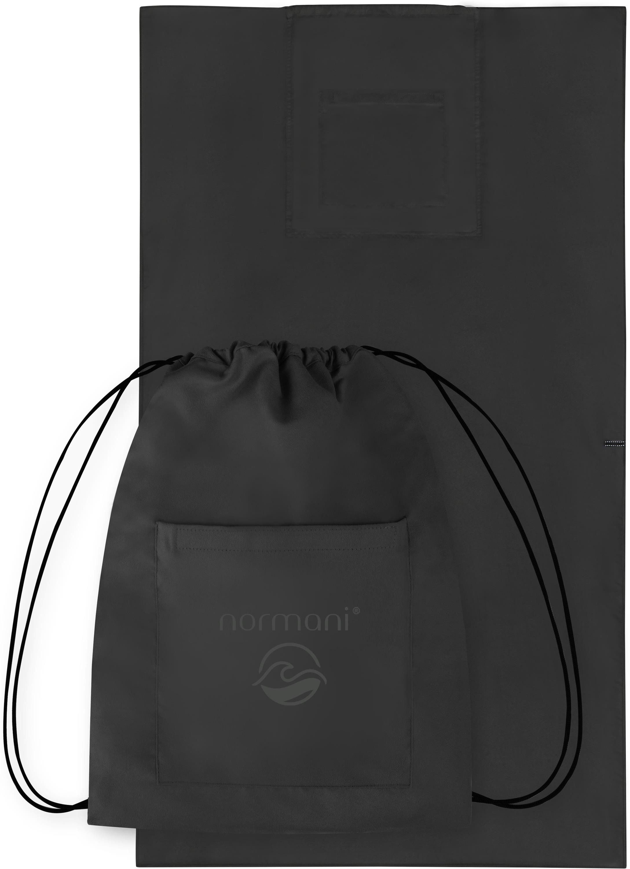 normani Badetücher Badehandtuch mit Rucksackfunktion, Polyester, günstig online kaufen