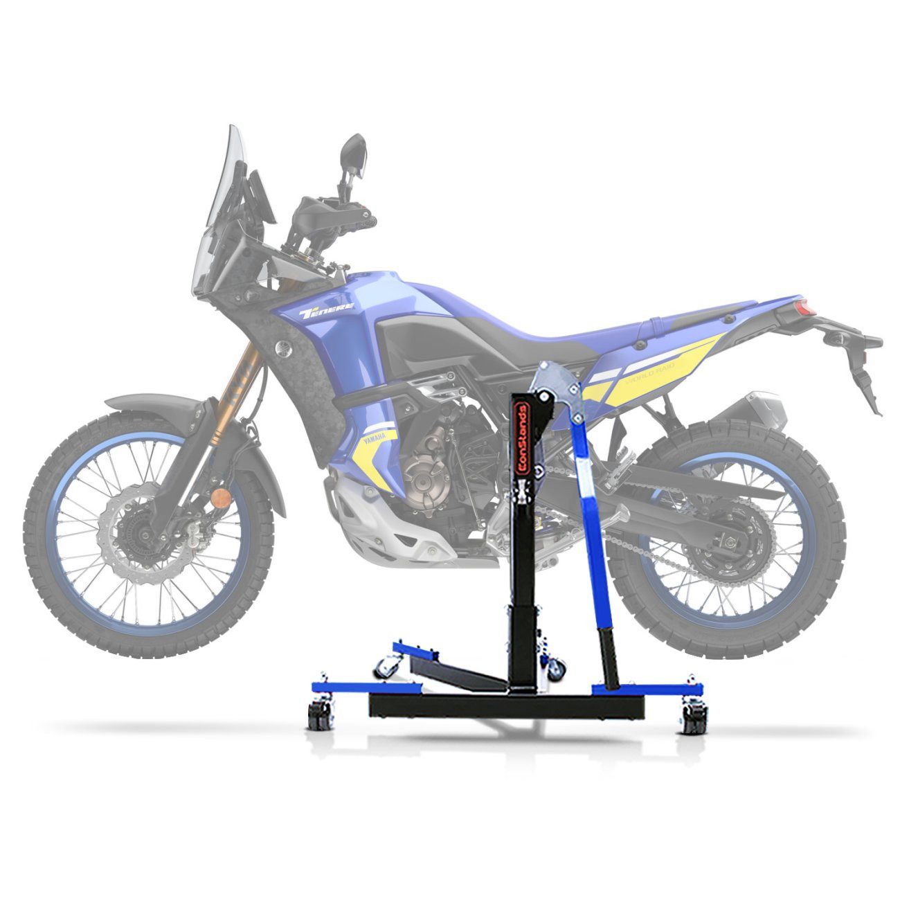 ConStands Motorradheber CS Power Evo-Zentralständer für Yamaha Tenere 700 World Raid 22-26 Bla
