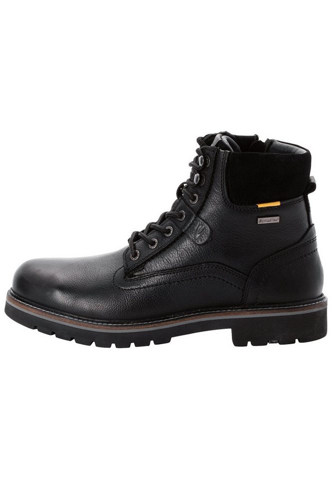 camel active Boot aus echtem Leder Schnürschuh