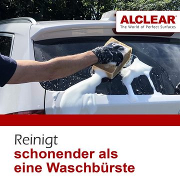 ALCLEAR Schwamm 6080WS 2er Set Jumbo Auto Waschschwamm für Autopflege 18x12x6 cm
