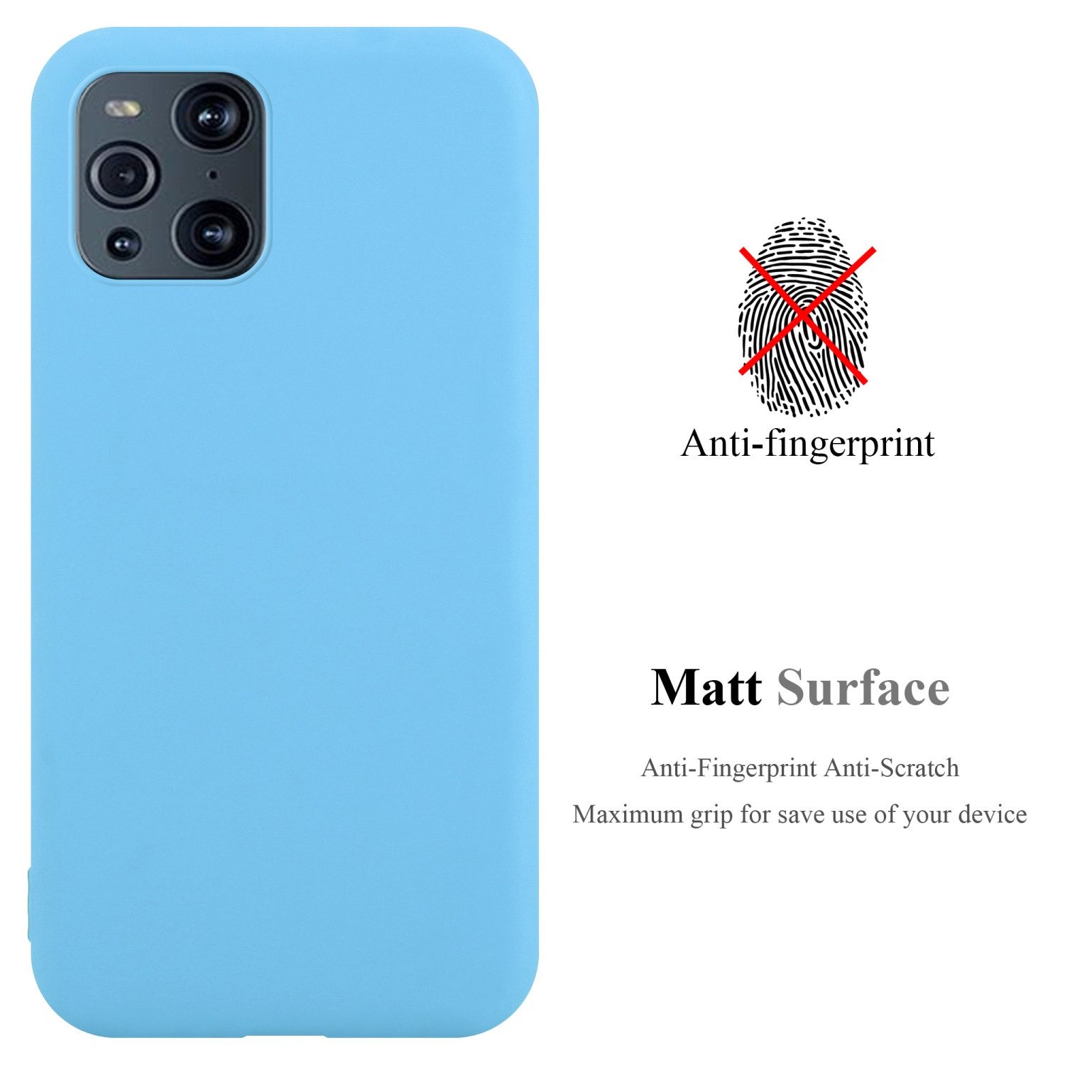 Cadorabo Handyhülle für Oppo FIND X3 PRO Hülle Oppo FIND X3 PRO, Flexible TPU Silikon Handy Schutzhülle - Hülle - ultra slim