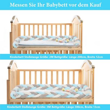 Bettizia Bettnestchen Baby Nestchen 2M/3M Bettschlange Kopfschutz Babybett Bettumrandung