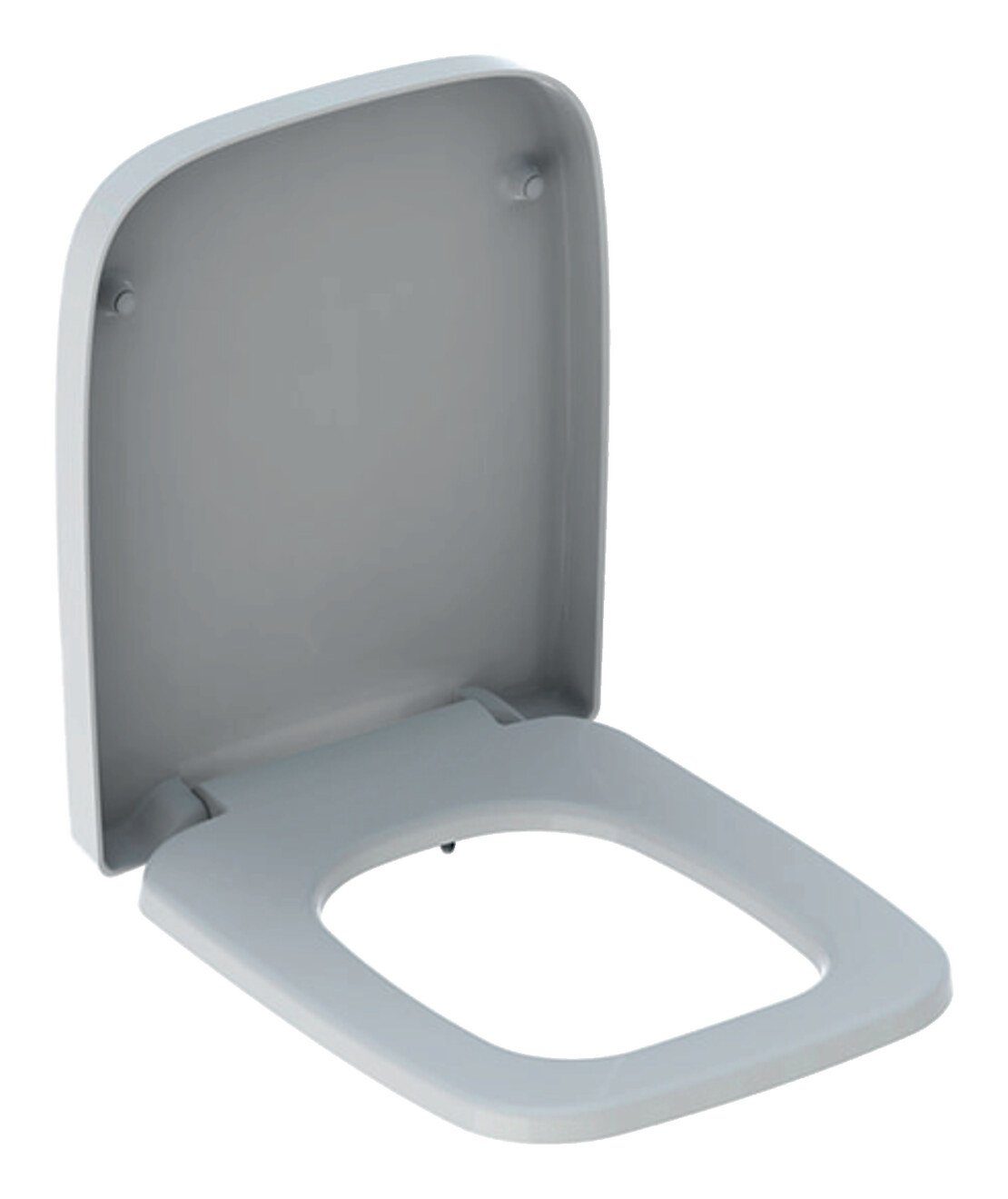 GEBERIT WC-Sitz Renova Plan, WC-Sitz eckig mit Absenkautomatik und QuickRelease - Weiß