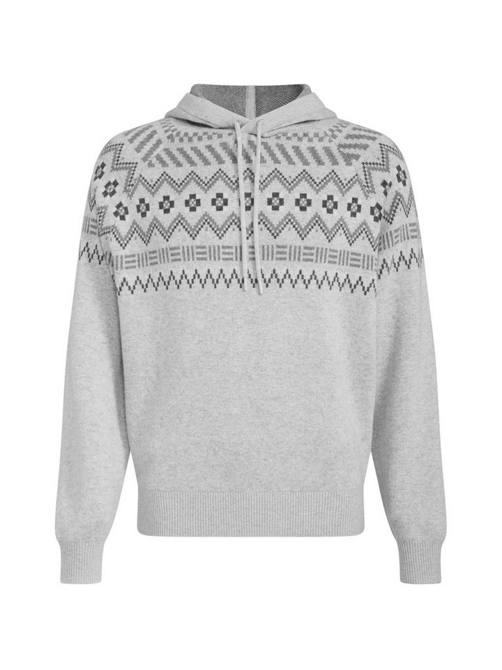 Esprit Strickpullover Fair Isle-Kapuzenpullover aus Wolle und Kaschmir