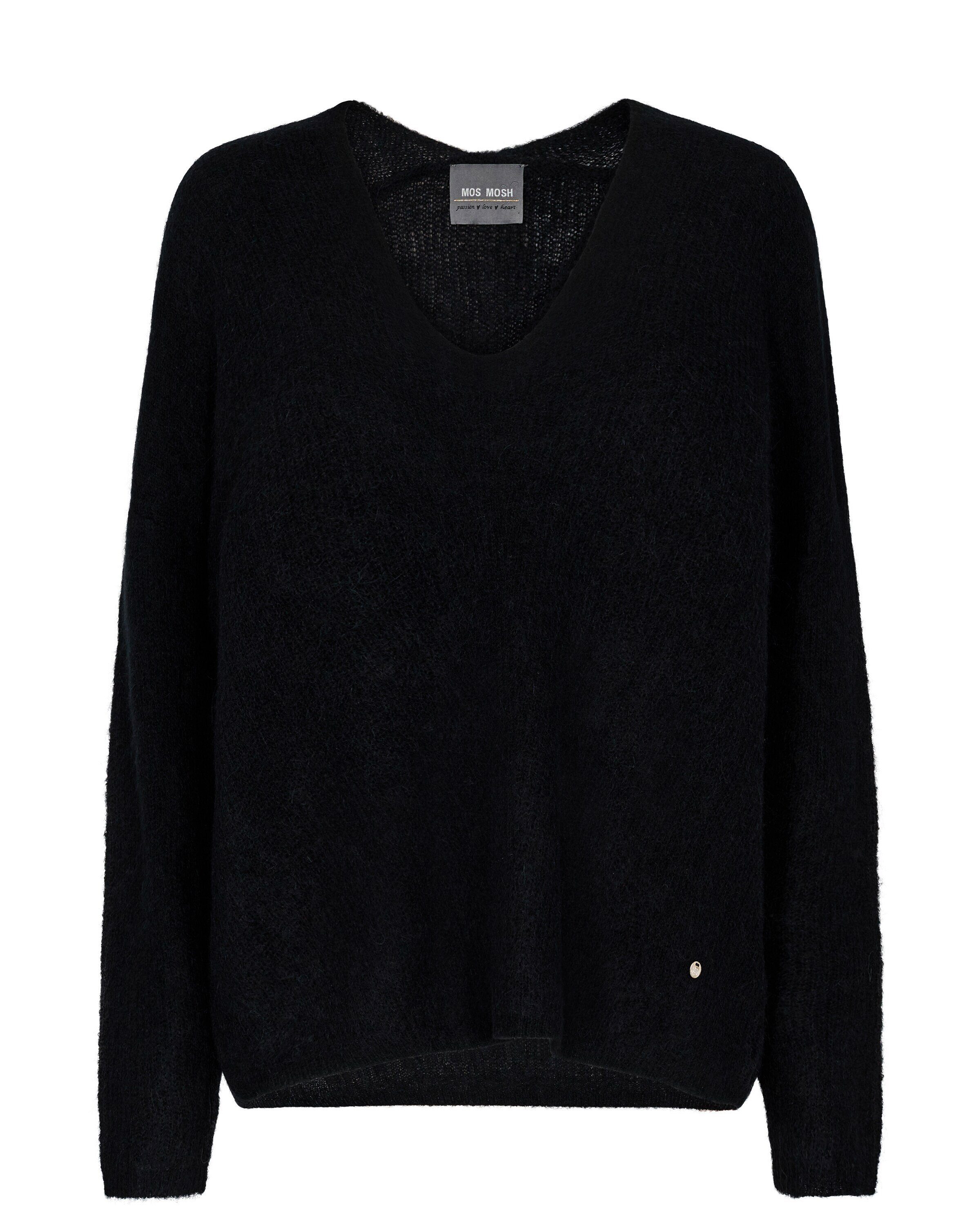 Mos Mosh Strickpullover (1-tlg) Plain/ohne Details black