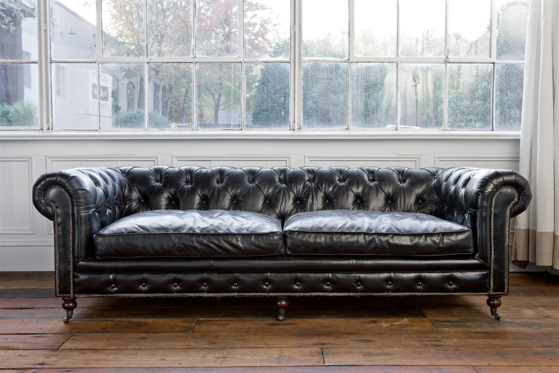 JVmoebel Chesterfield-Sofa Chesterfield Sofa aus 100% Echtleder in klassischem Design, Made in Europa