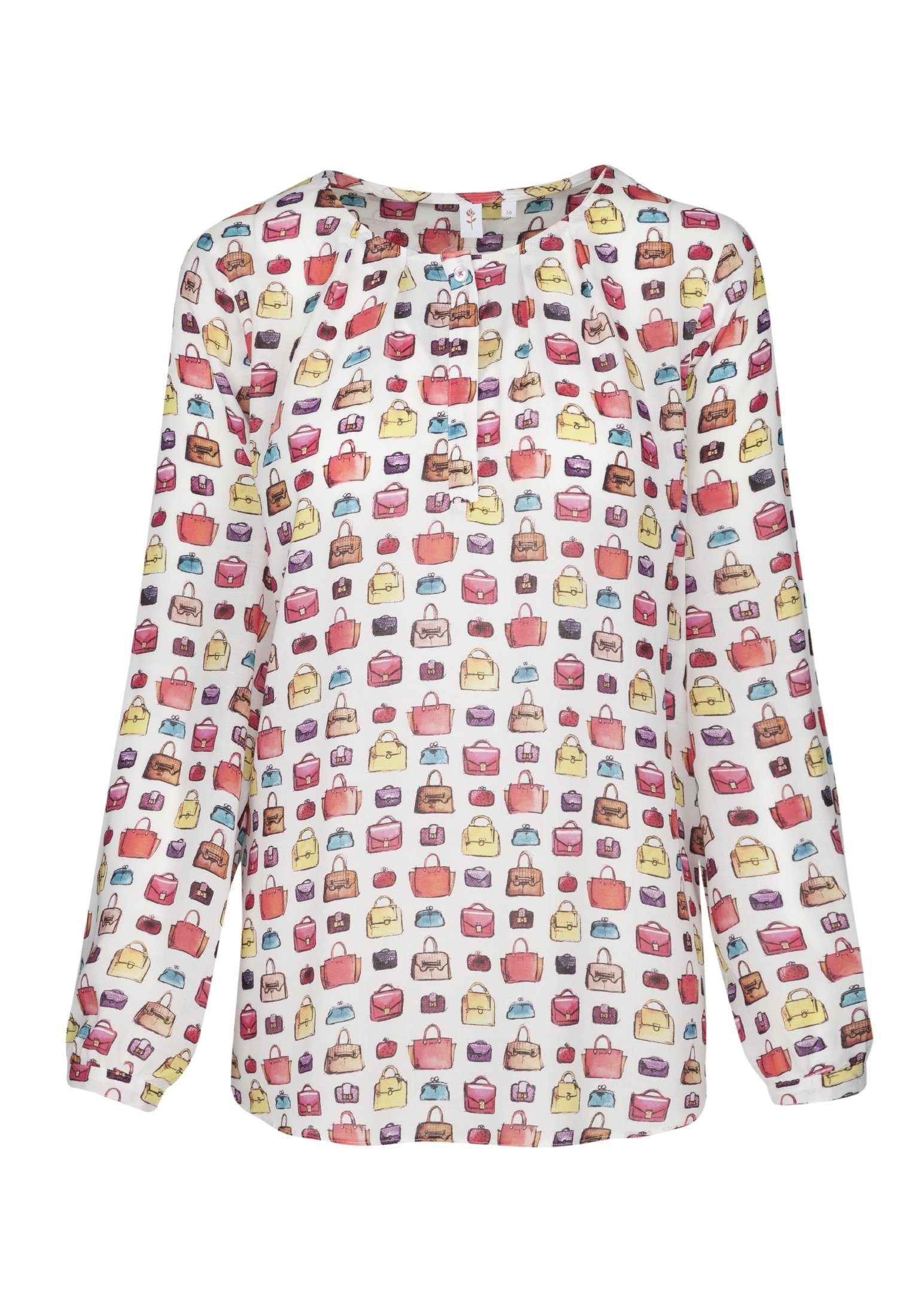 seidensticker Shirtbluse »Schwarze Rose« Langarm Rundhals Print online