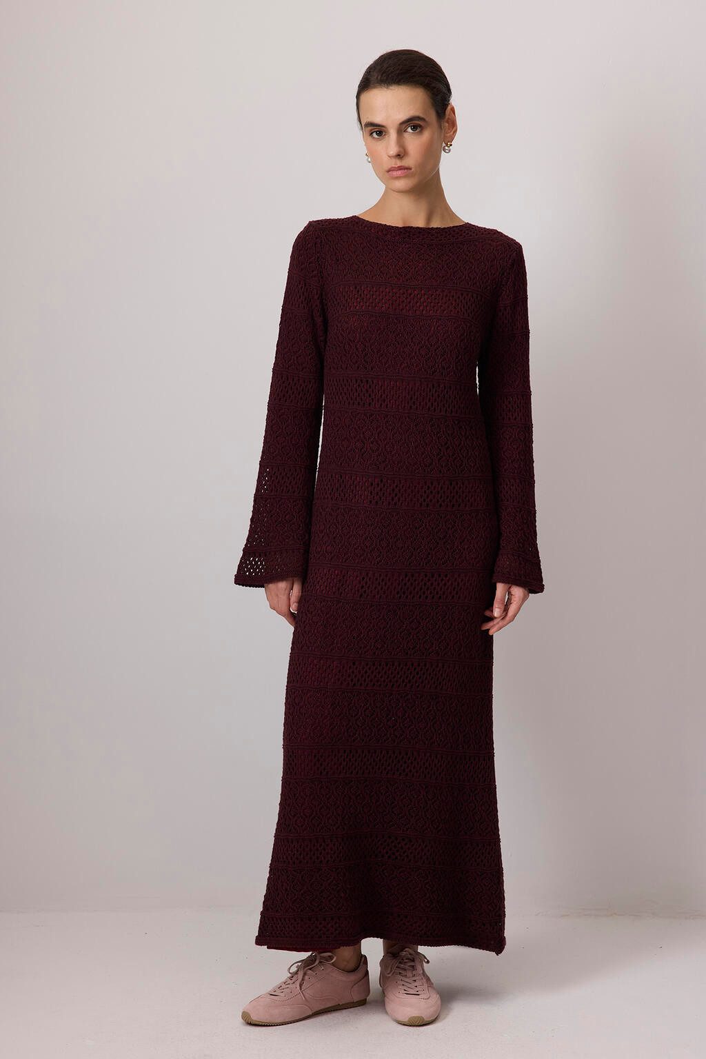 touche prive Maxikleid STRICKKLEID MIT BAUMWOLLFUTTER