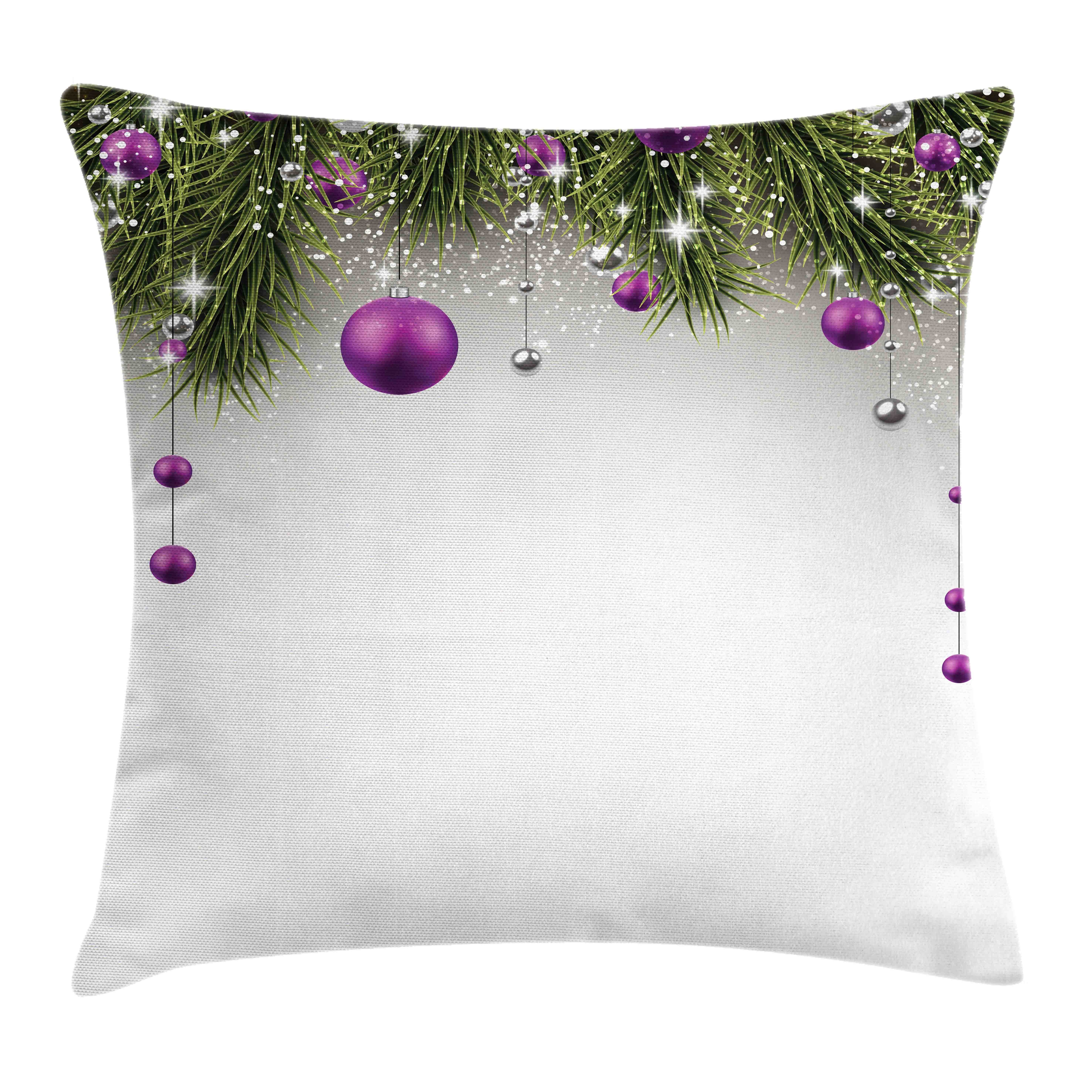 Kissenbezüge Reißverschluss Kissenhülle mit Farbfesten Farben Beidseitiger Druck, Abakuhaus (1 Stück), Weihnachten Baum