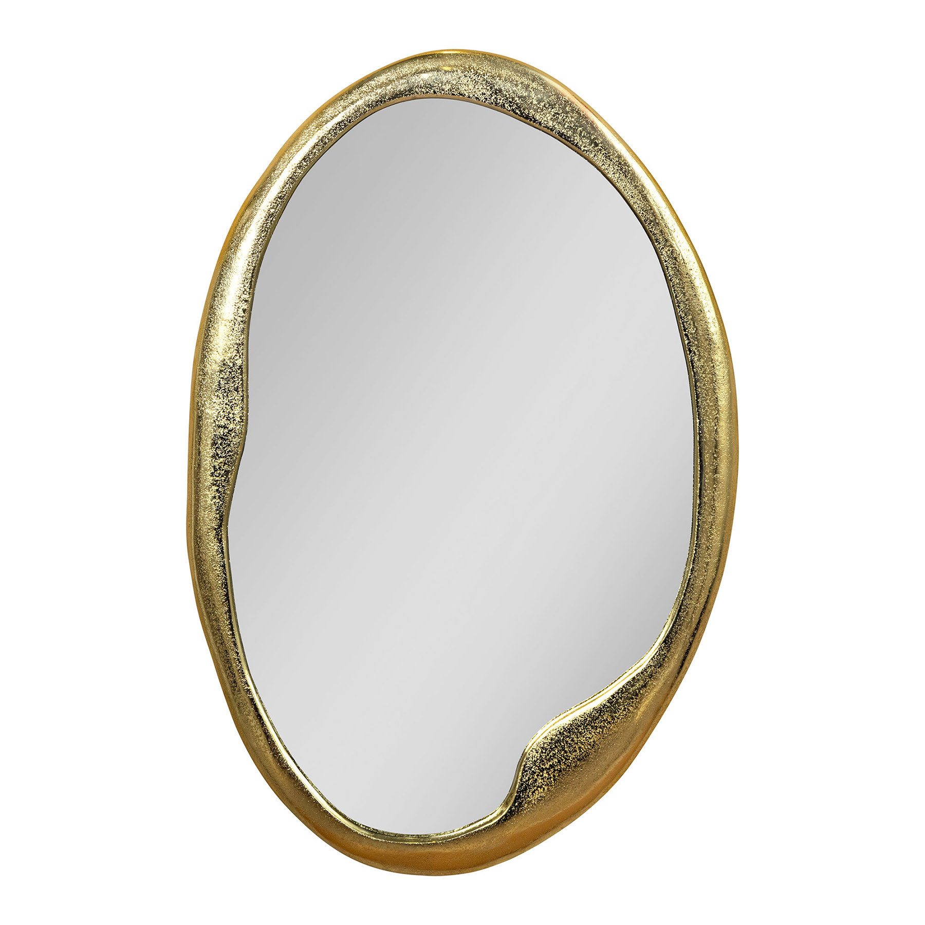 riess-ambiente Wandspiegel ABSTRACT 70 cm gold – oval, handmade, Metall, St günstig online kaufen