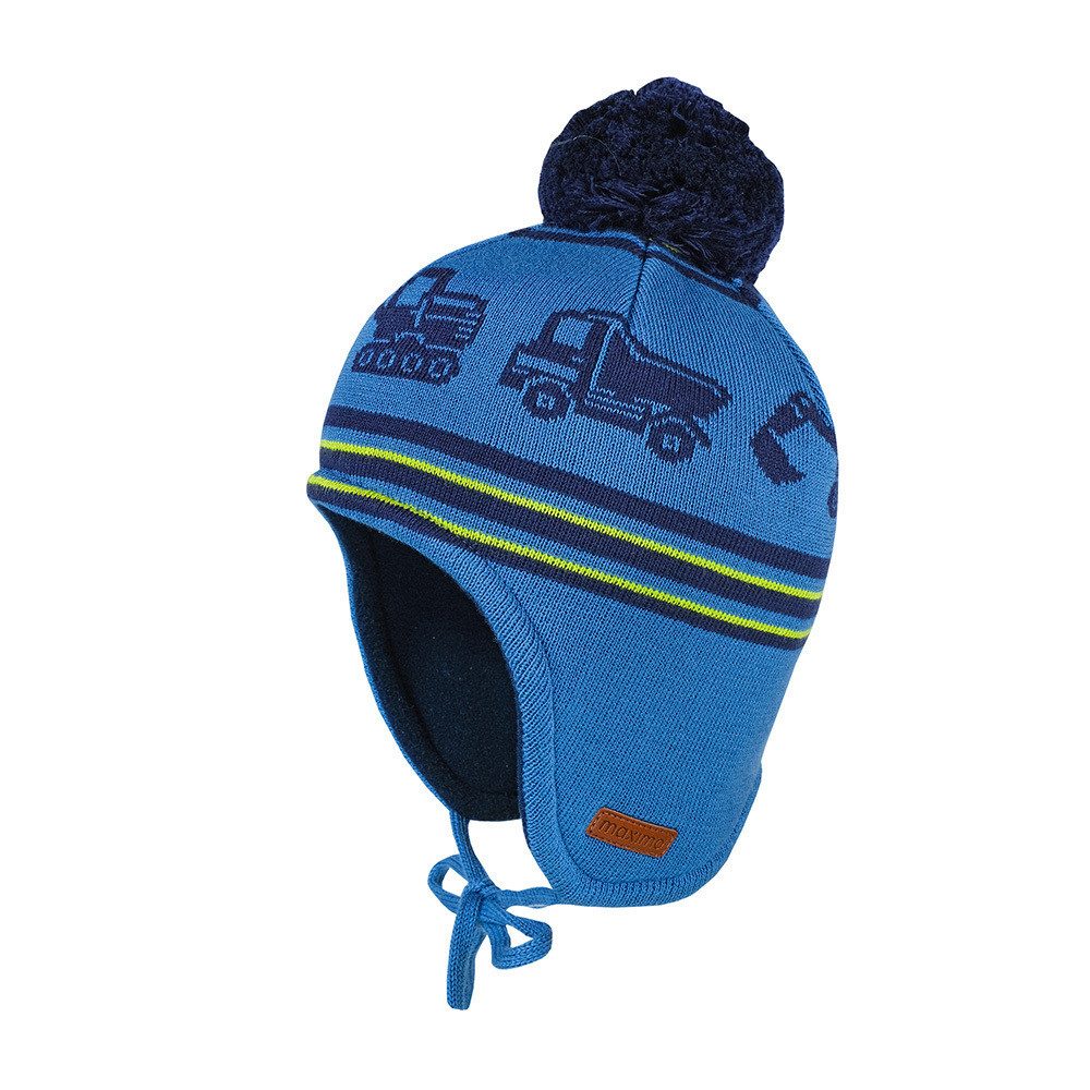 MAXIMO Strickmütze MINI BOY-Mütze, ausgenäht "Baufahrzeuge", günstig online kaufen