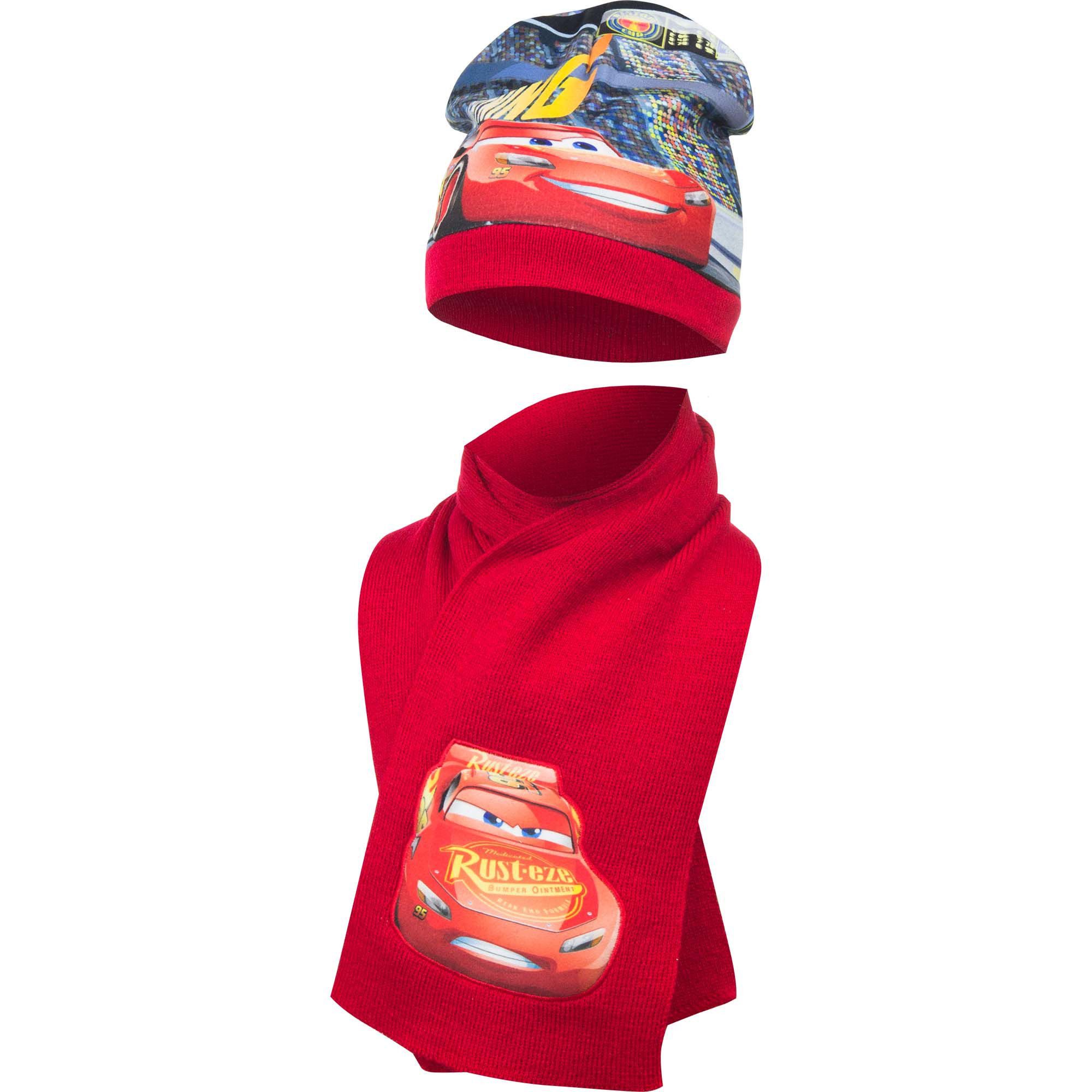 Cars Mütze & Schal Cars Lightning McQueen Шапки- und Schalset für Kinder