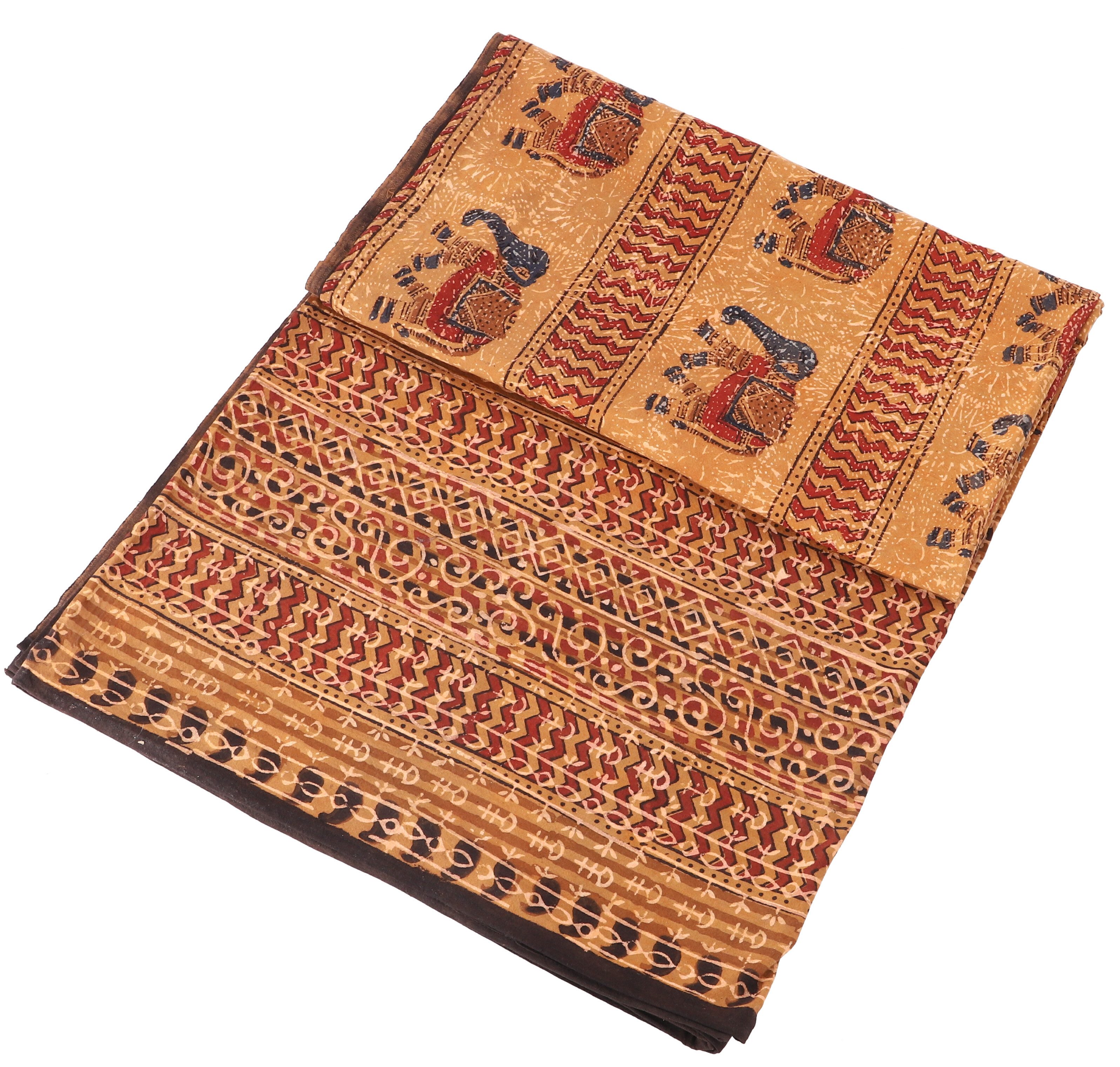 Guru-Shop Tagesdecke Blockdruck Tagesdecke, Bett & Sofaüberwurf,..