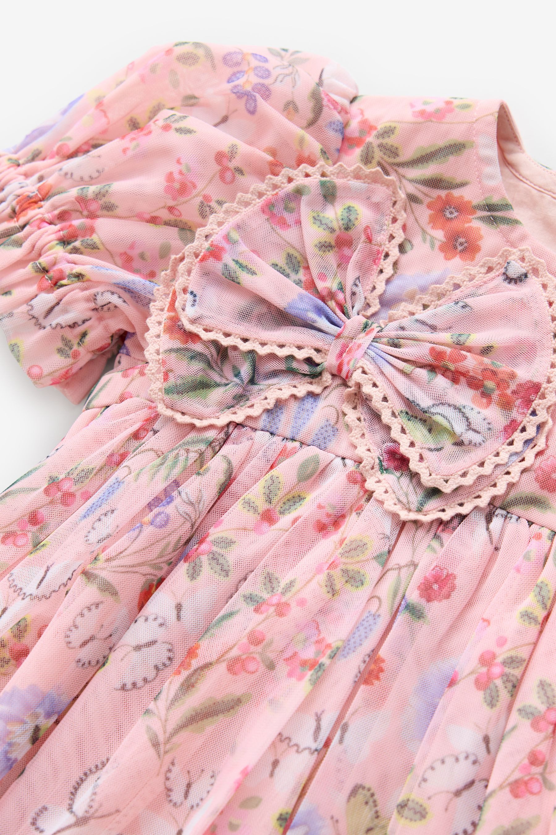 Next Jerseykleid Cath Kidston kurzärmeliges Kleid mit Blumen (1-tlg)