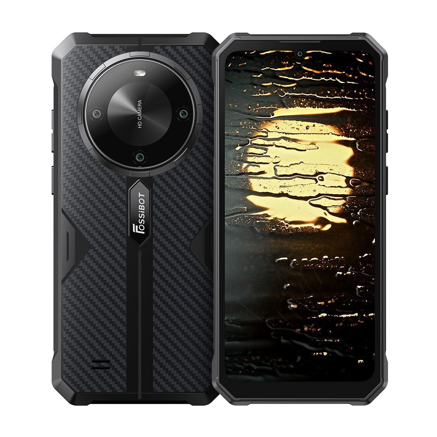 Fossibot F105 Outdoor-Handy 10300mAh, 4GB RAM +64GB ROM, IP68/IP69K Smartphone (6,745 Zoll, 64 GB Speicherplatz, 20 MP Kamera, HD+, Android 14, Bluetooth 5.0)