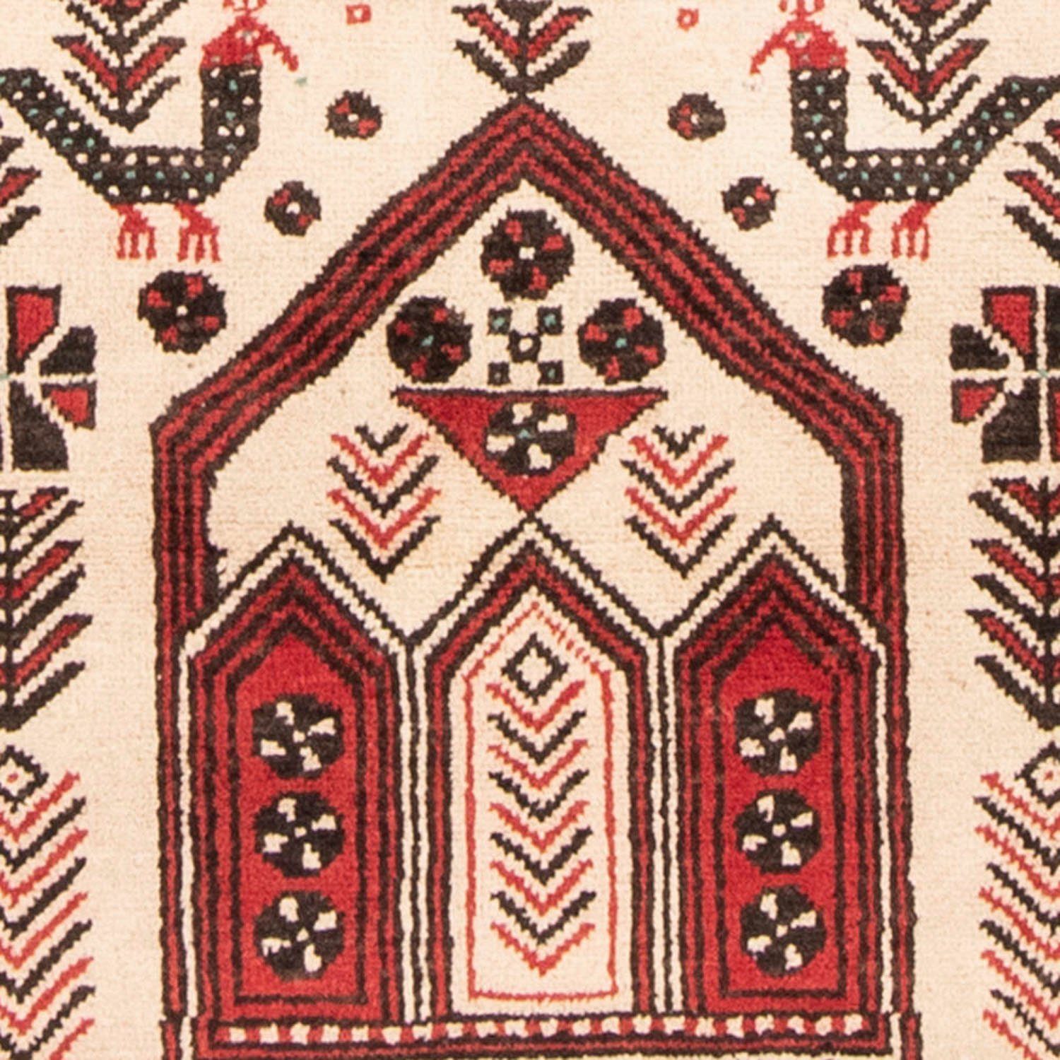 Wollteppich Belutsch Medaillon Rosso Handgeknüpft cm, 8 mm, 199 rechteckig, Höhe: x 115 morgenland