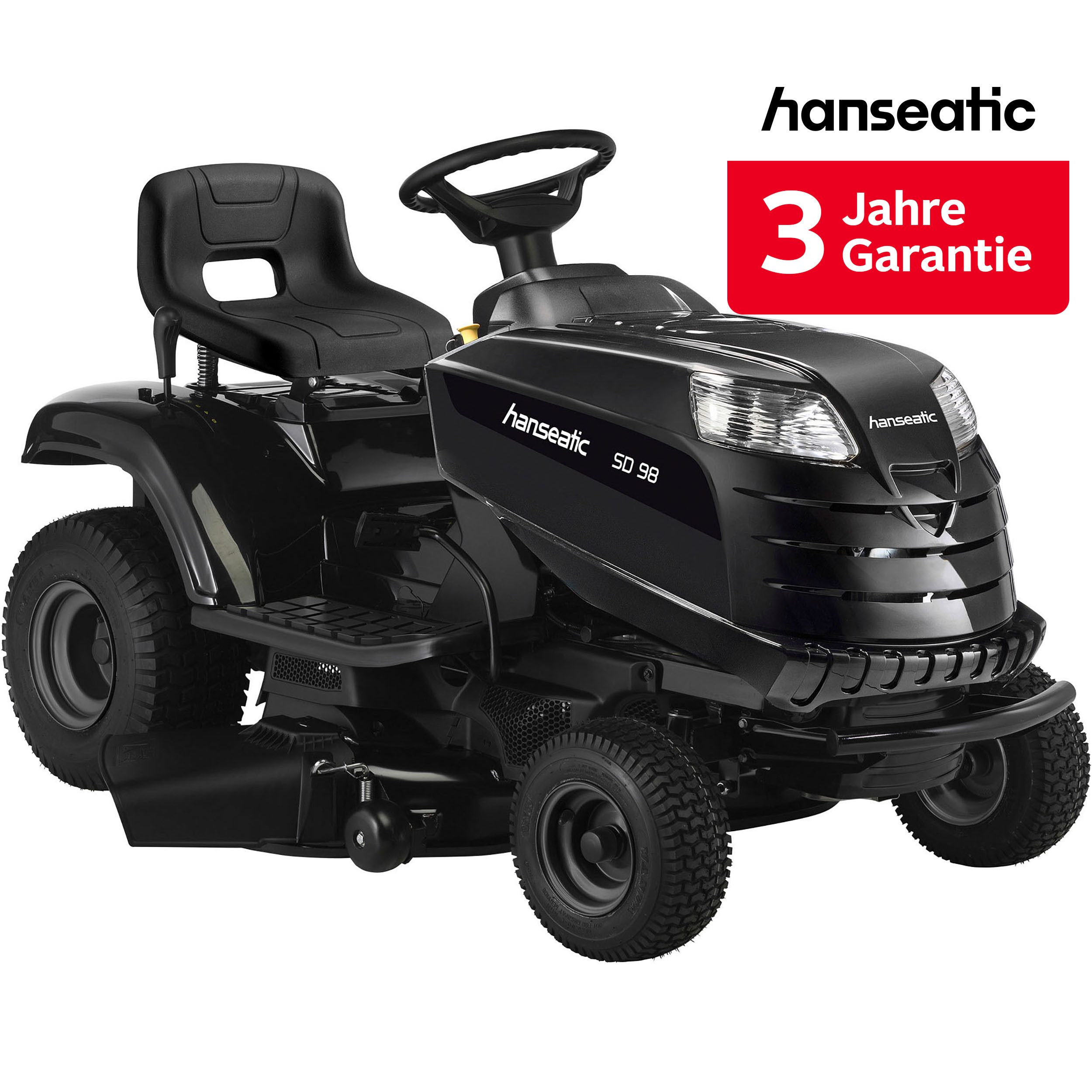 Hanseatic Rasentraktor SD 98, 98 cm Schnittbreite, Seitenauswurf