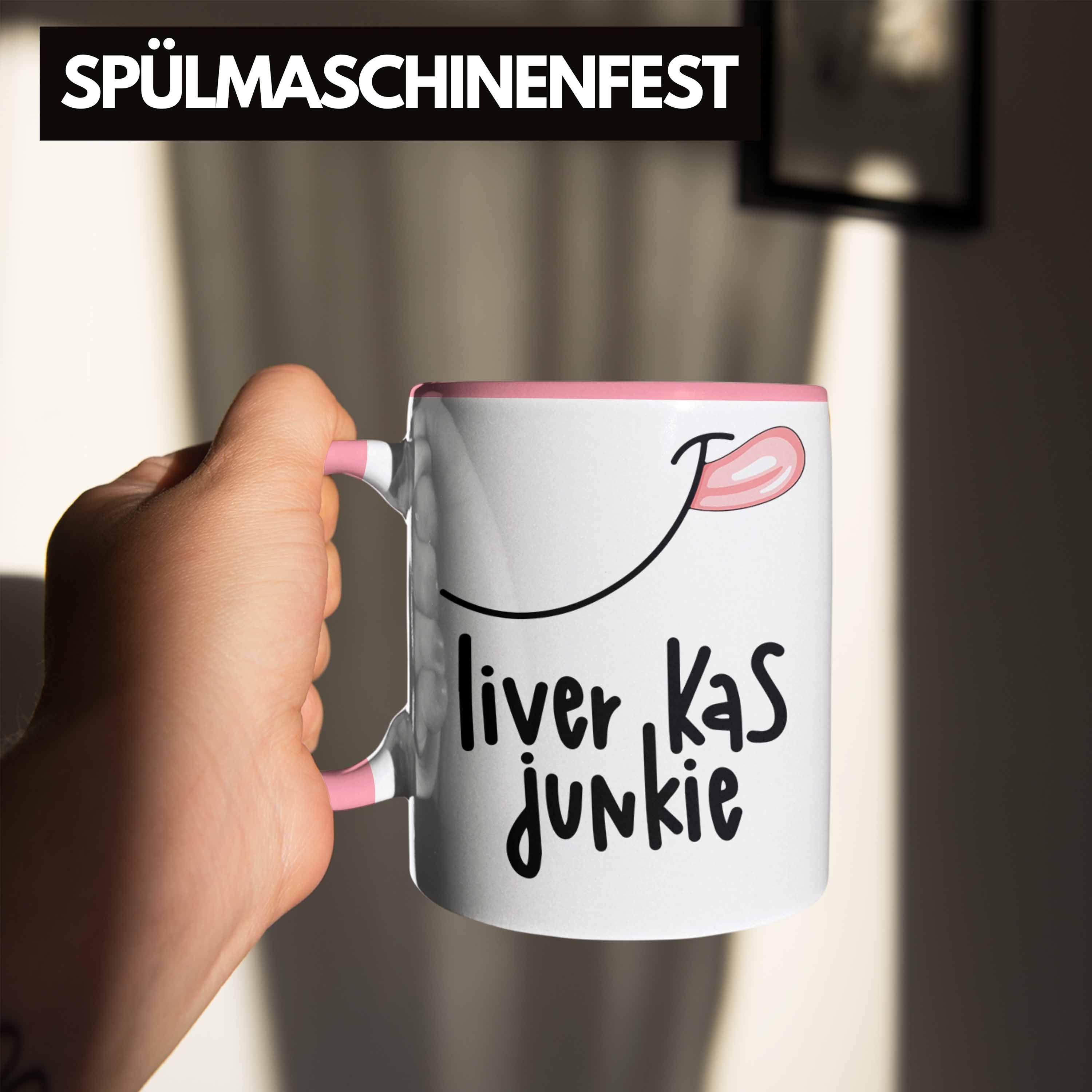 Brötchen Trendation Junkie Liver Tasse Rosa Tasse Li Leberkäse Kas Leberkäse Junkie Geschenk