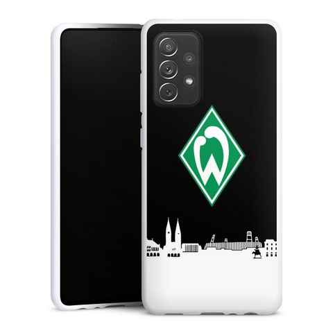 DeinDesign Handyhülle Offizielles Lizenzprodukt Skyline SV Werder Bremen WB Skyline, Samsung Galaxy A72 Silikon Hülle Bumper Case Handy Schutzhülle