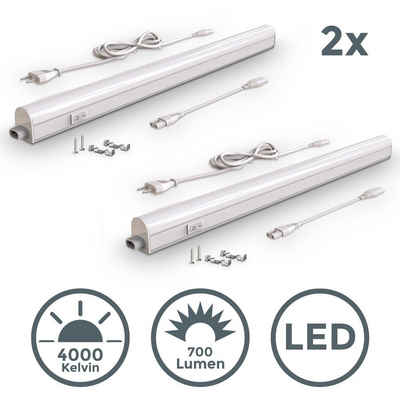 Unterbauleuchte LED 230V Lichtleiste Küche Lampe Beleuchtung Schrank-Leuchte 