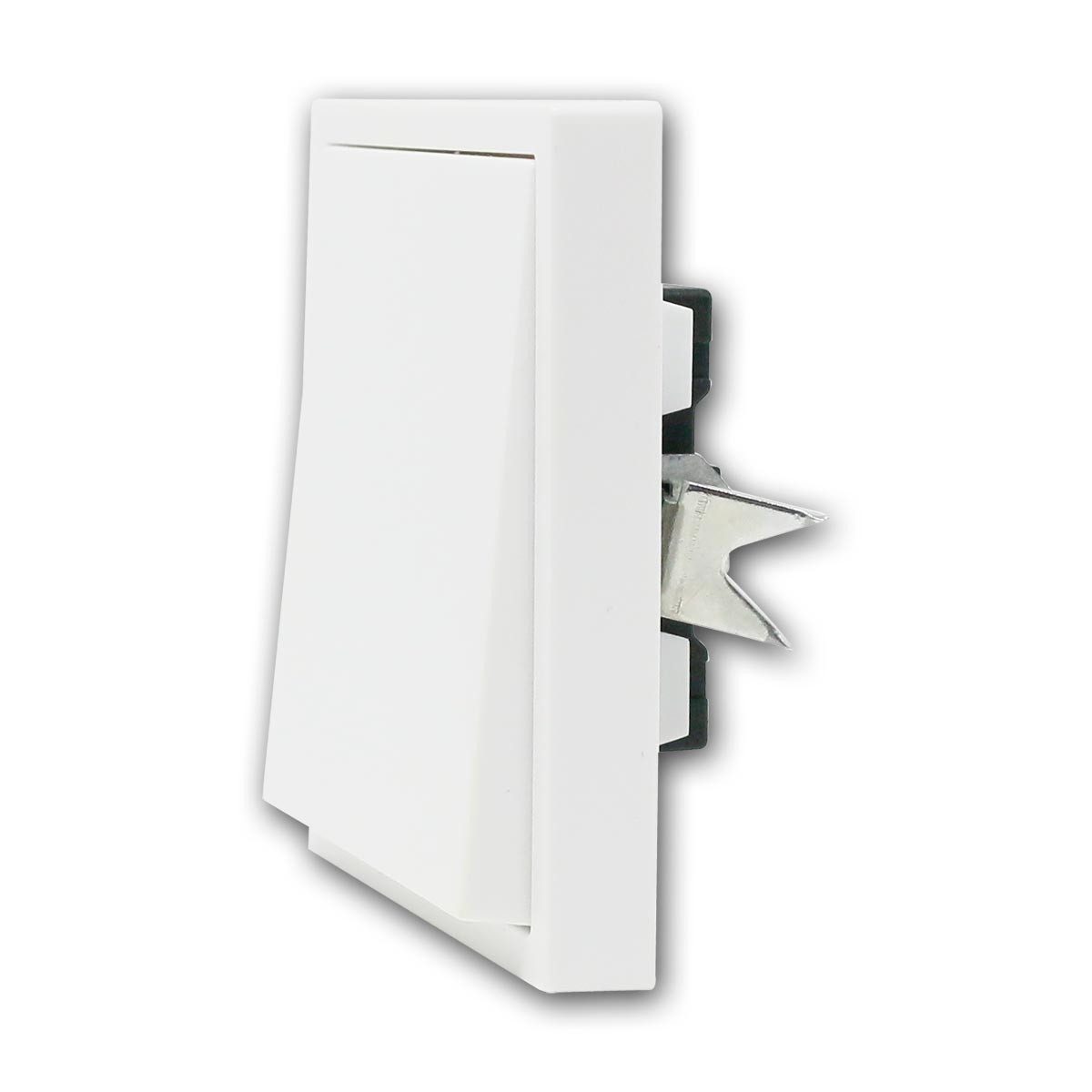 McPower Wechselschalter SHALLOW weiß 250V~/10A mit Rahmen Unterputzschalter – Bild 2 von 5