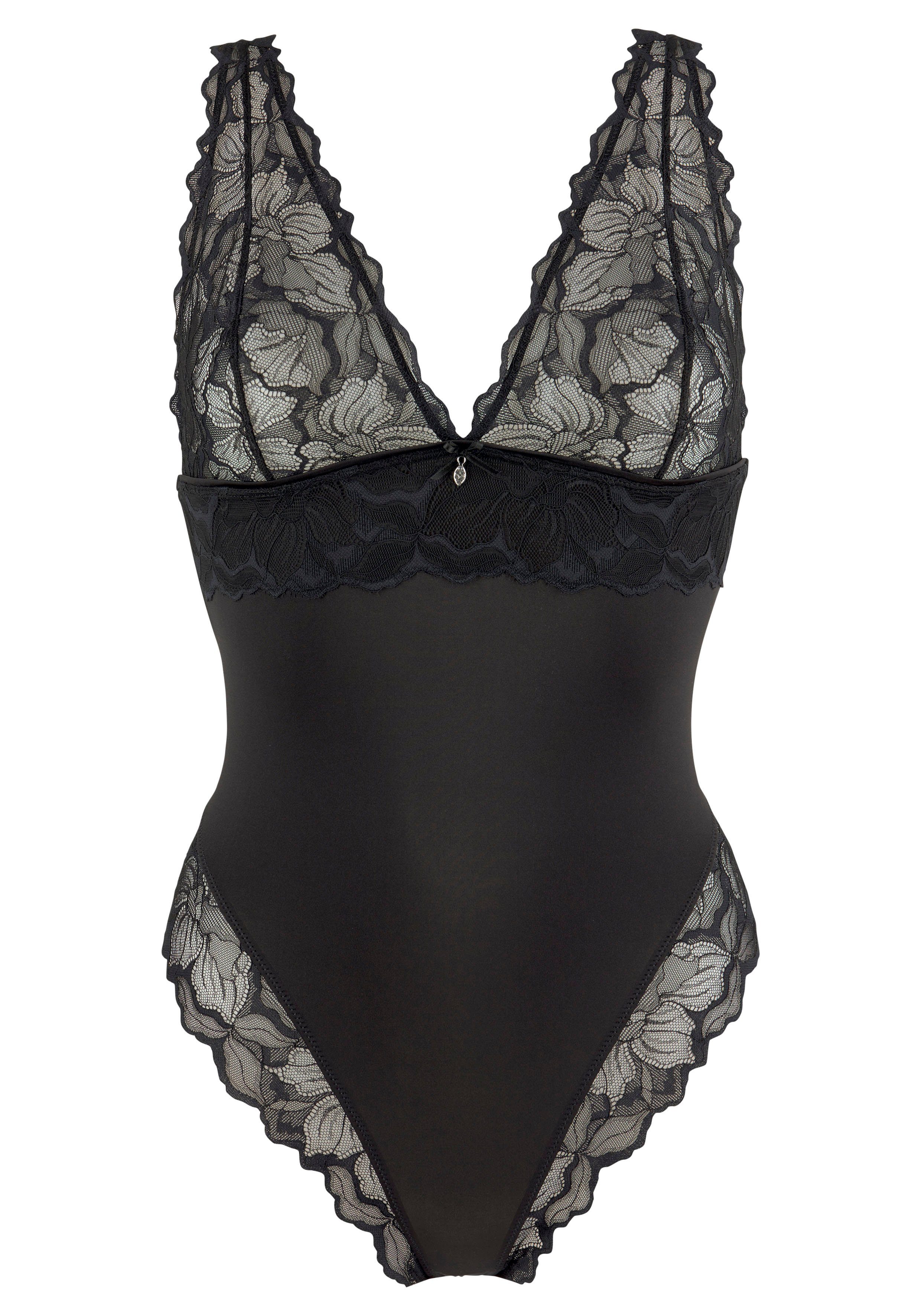 LASCANA Body mit hohen Beinausschnitten und feiner Spitze, sexy Dessous
