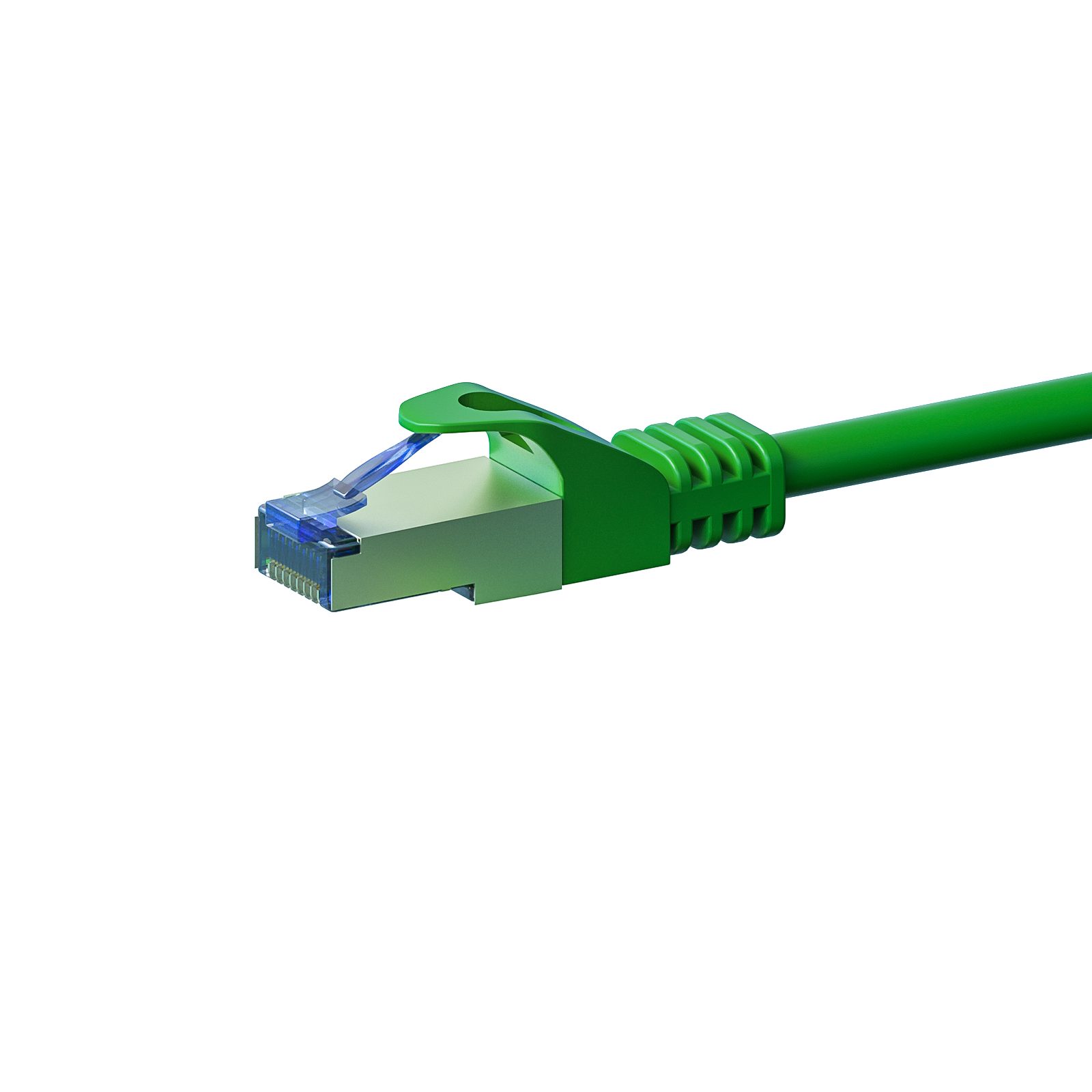 Danicom CAT 6a Netzwerkkabel LSOH - S/FTP - 0,25 Meter - Grün Netzwerkkabel, RJ45, RJ45 (25 cm), Cat6a, 100% Kupfer