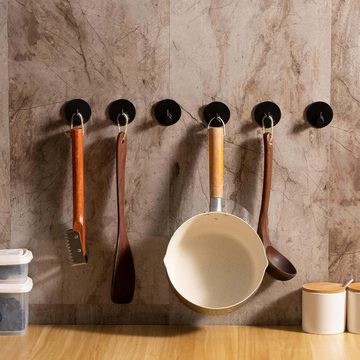 KIKI Garderobenhalter Haken Selbstklebende, Wandhaken für Bad Toilette Küche(4 Stück)