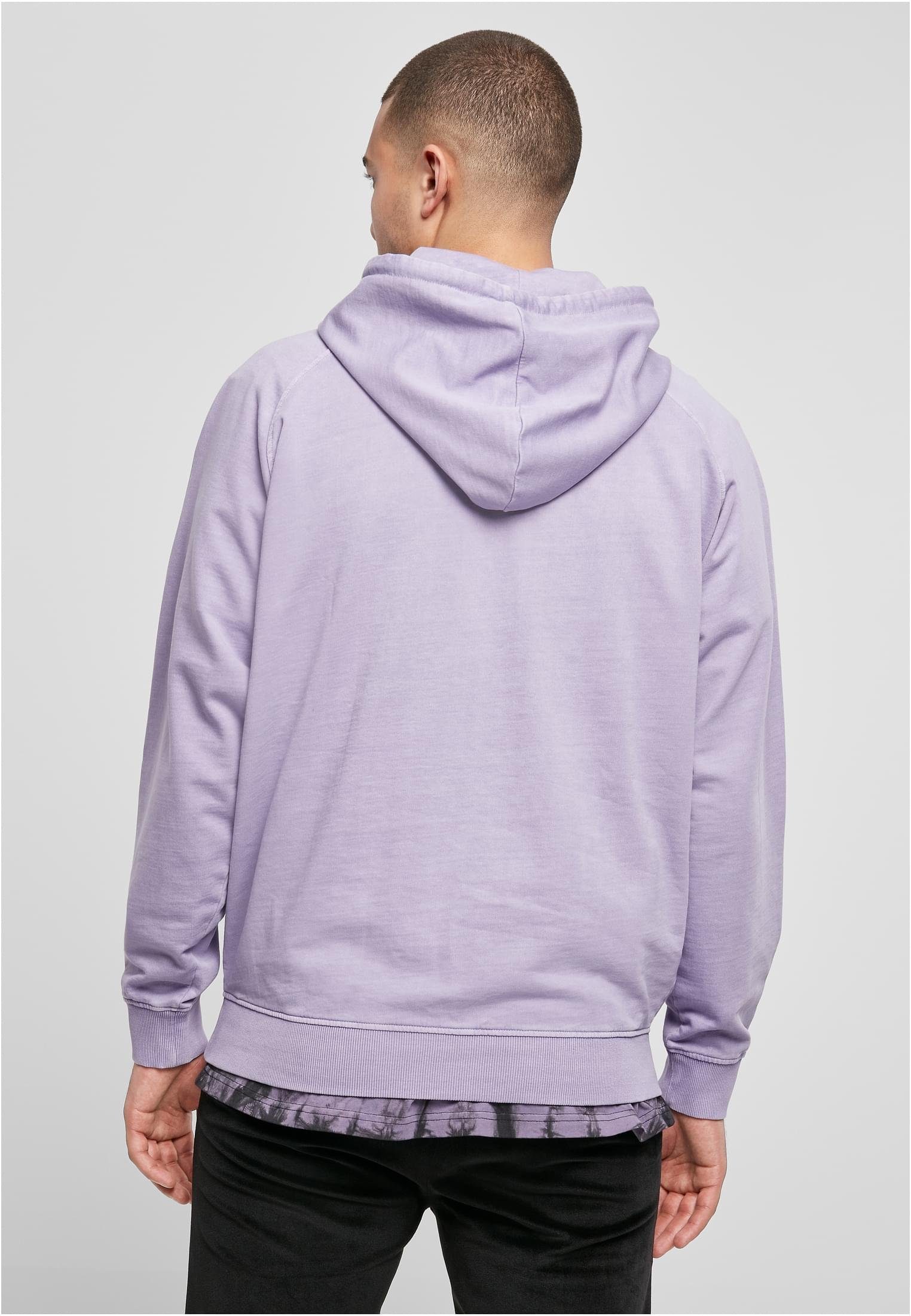 URBAN CLASSICS (1-tlg) Overdyed Herren Sweater Hoody lavender