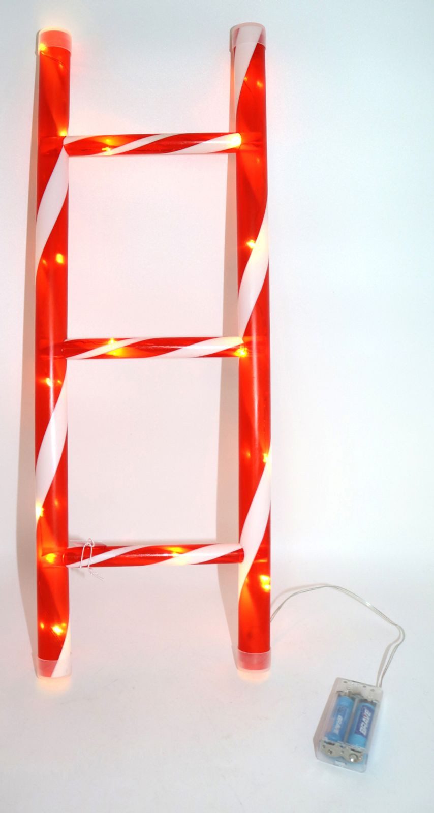 Koopman Dekofigur LED Leiter Zuckerstange 50cm Weihnachtsdeko Weihnachtsbeleuchtung