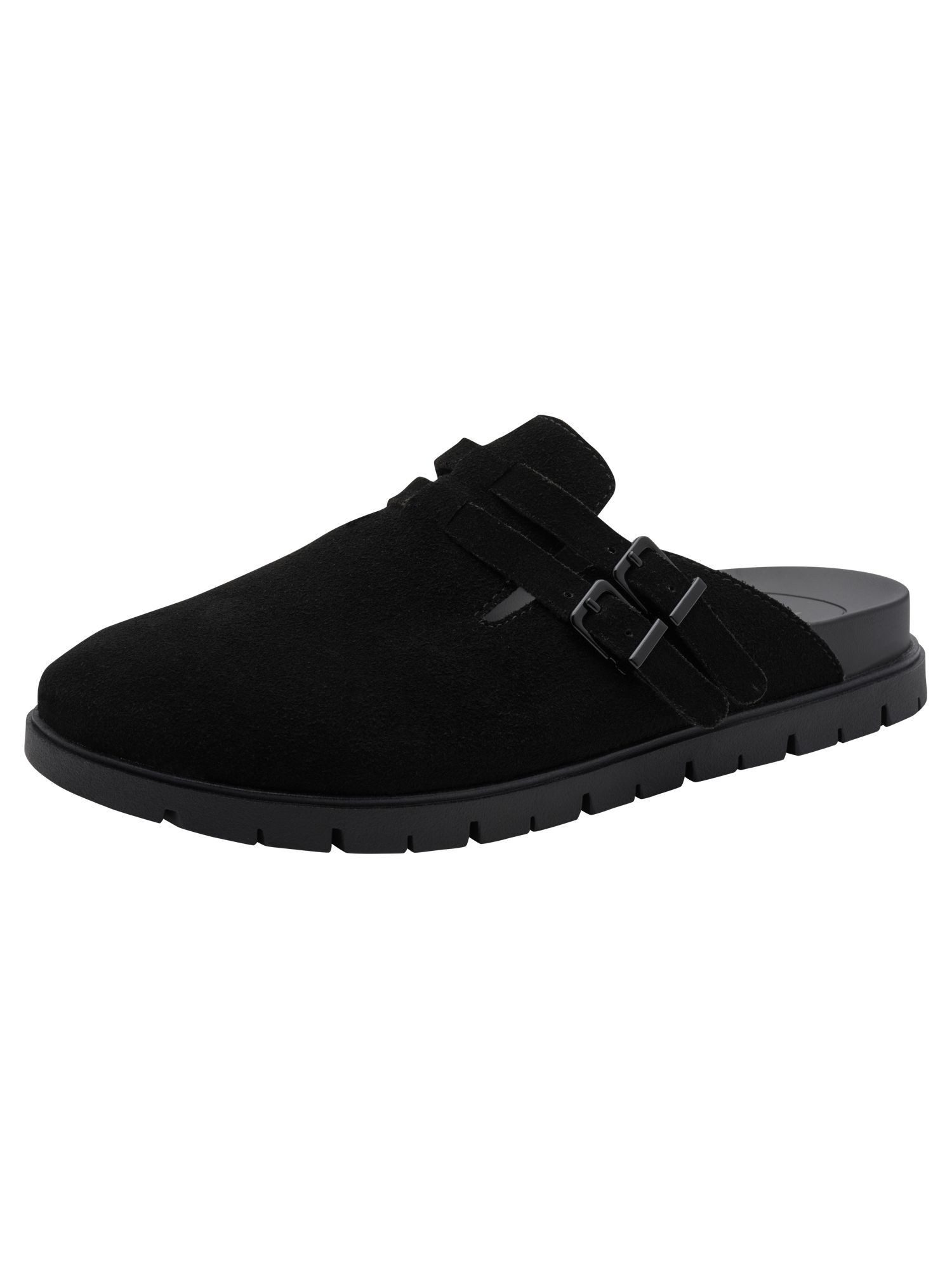 WIDE FIT comfortFit aus Leder kein Absatz Pantolette