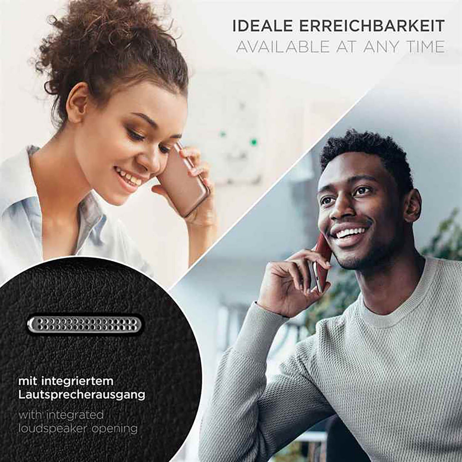 ONEFLOW Handyhülle für Samsung Galaxy A13 5G Premium Hülle Business Cover Schwarz 6,5 Zoll, 360 Grad Schutzhülle Flip Case Etui Klapphülle Dünn Leder Handy Tasche