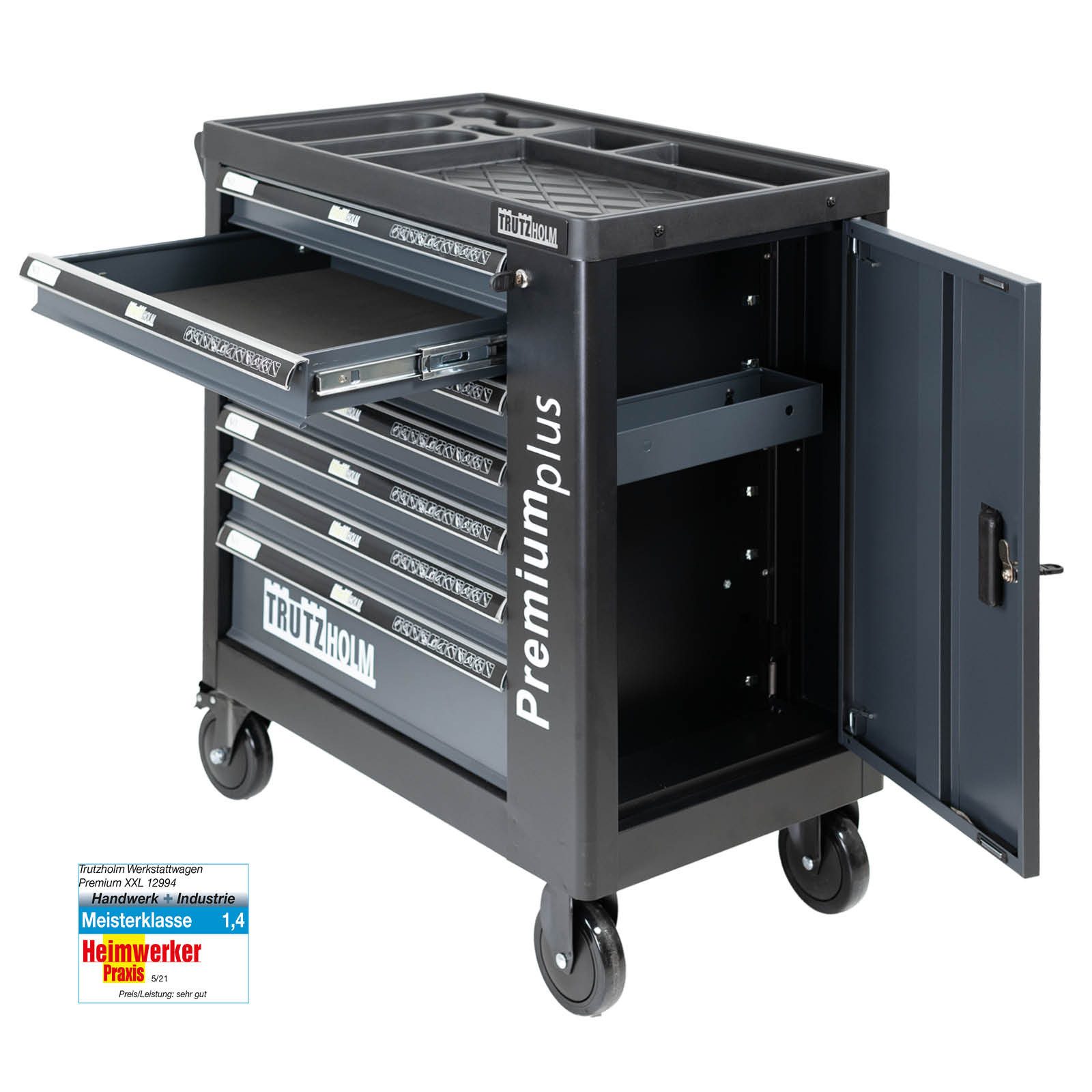 TRUTZHOLM Werkstattwagen Premium Plus XXL unbestückt 84 x 74 Seitentür 7 Sc günstig online kaufen