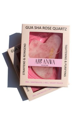 ARI ANWA Skincare Massagegerät Gua Sha Rosenquarz, Gesichtsmassage & Hautpflege