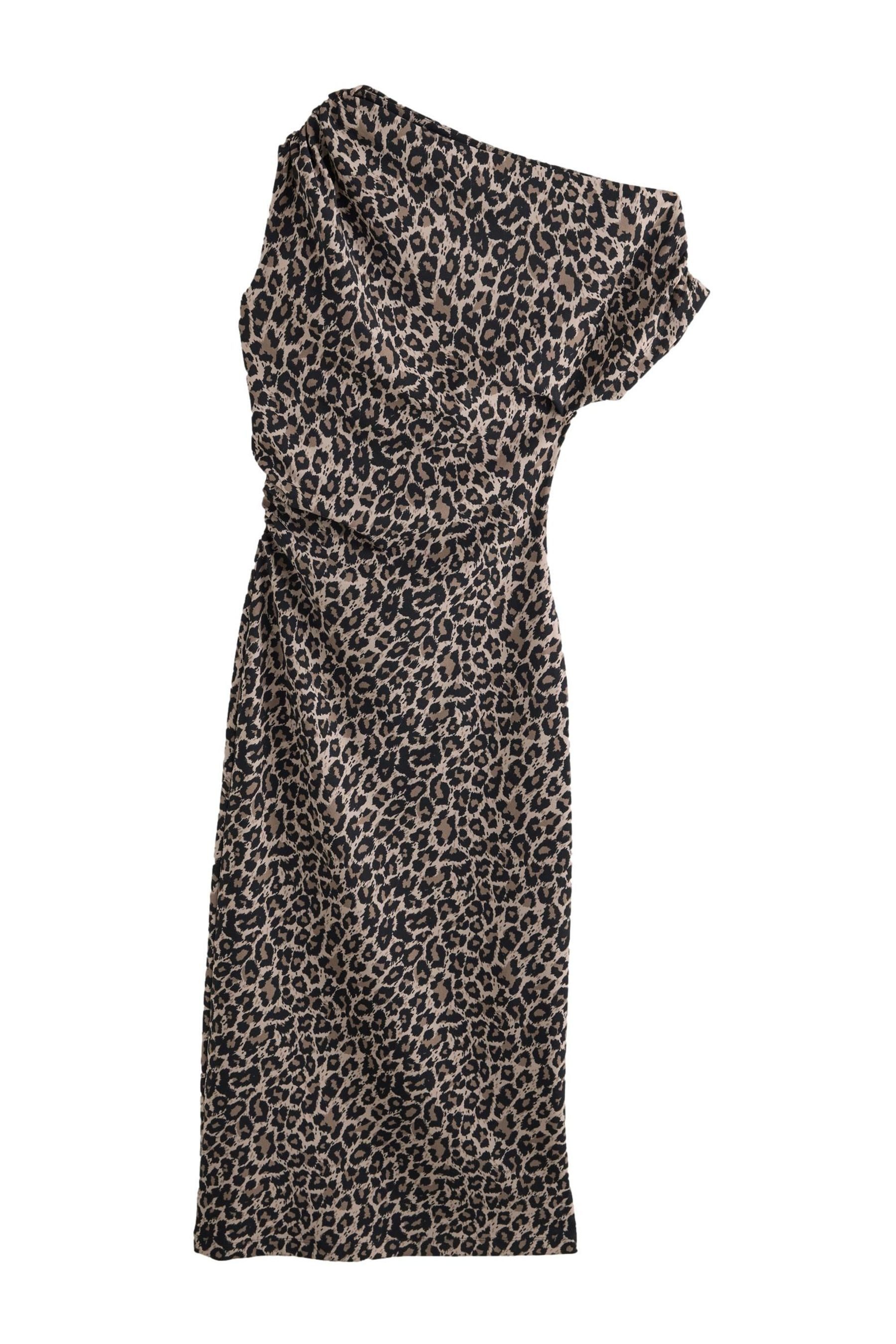 Next Midikleid Gerafftes, drapiertes Midikleid (1-tlg)