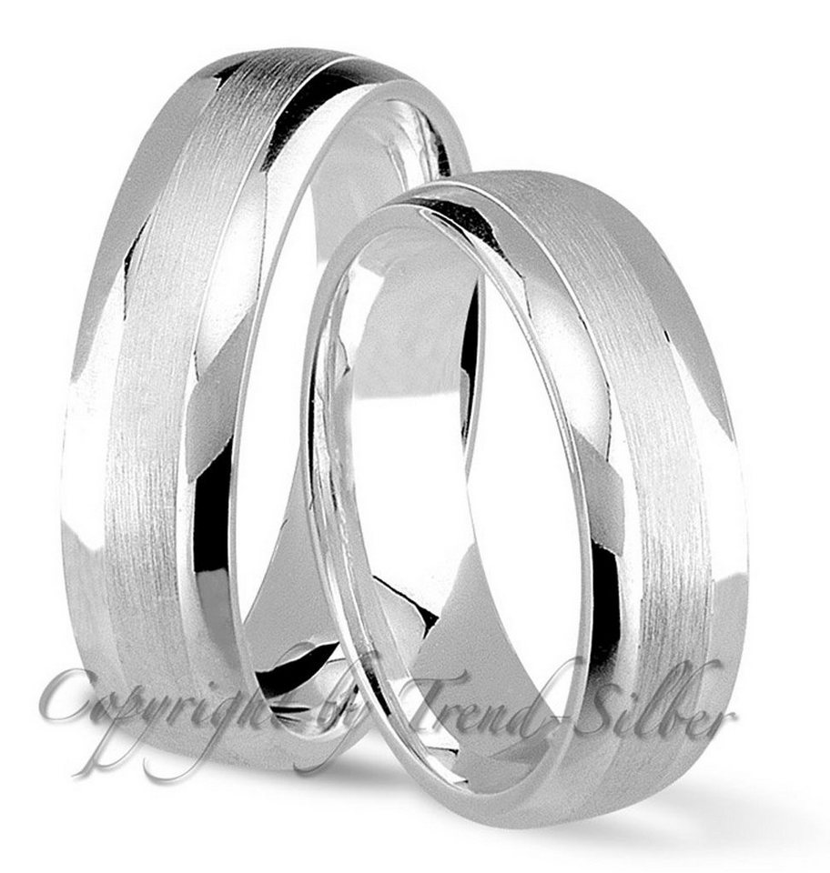 Trauringe123 Trauring Hochzeitsringe Verlobungsringe Trauringe Eheringe  Partnerringe aus 925er Silber mit Stein, J- 38