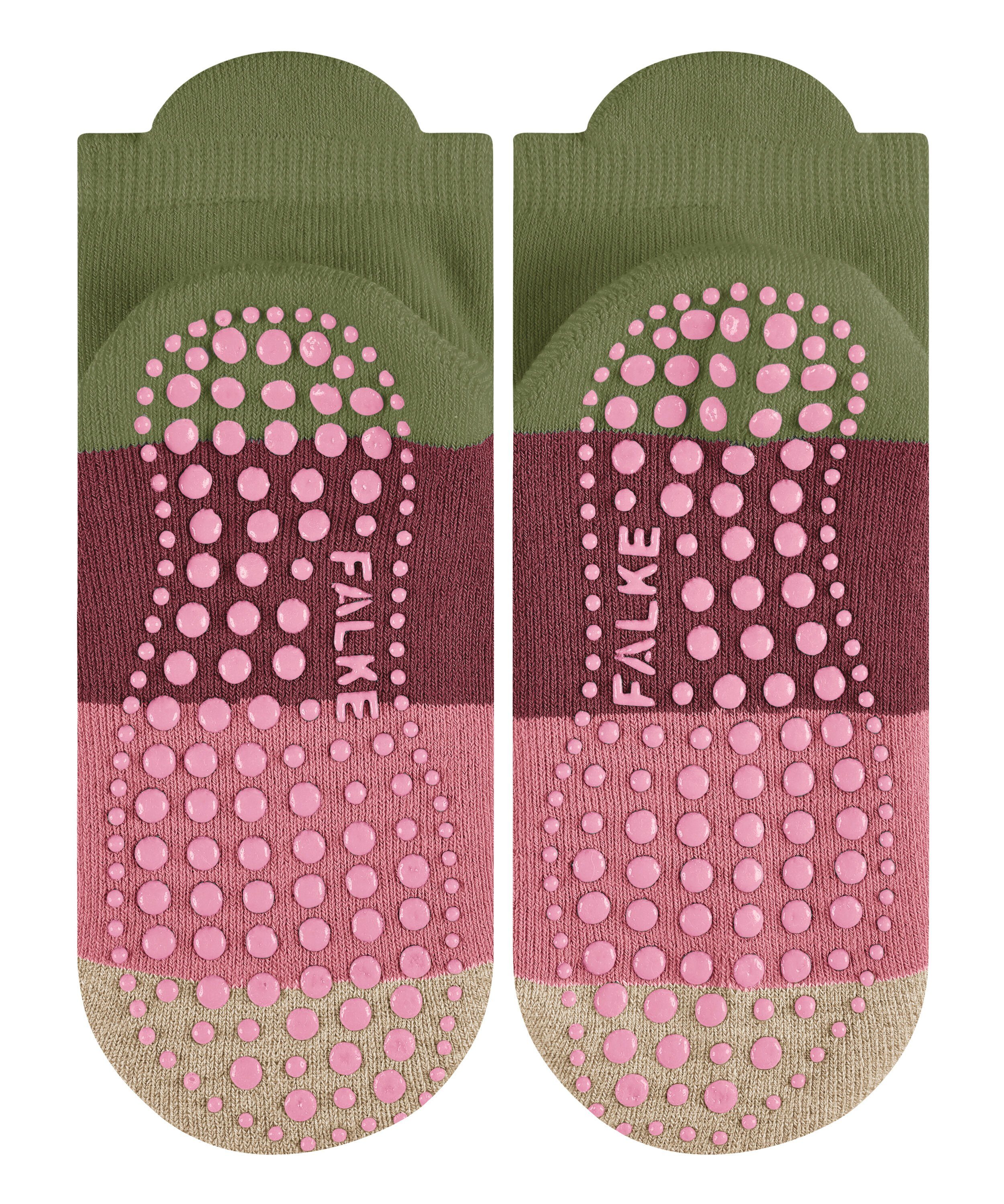 Noppendruck rutschhemmendem Colour Block mit Sneakersocken calla (7756) FALKE (1-Paar) green