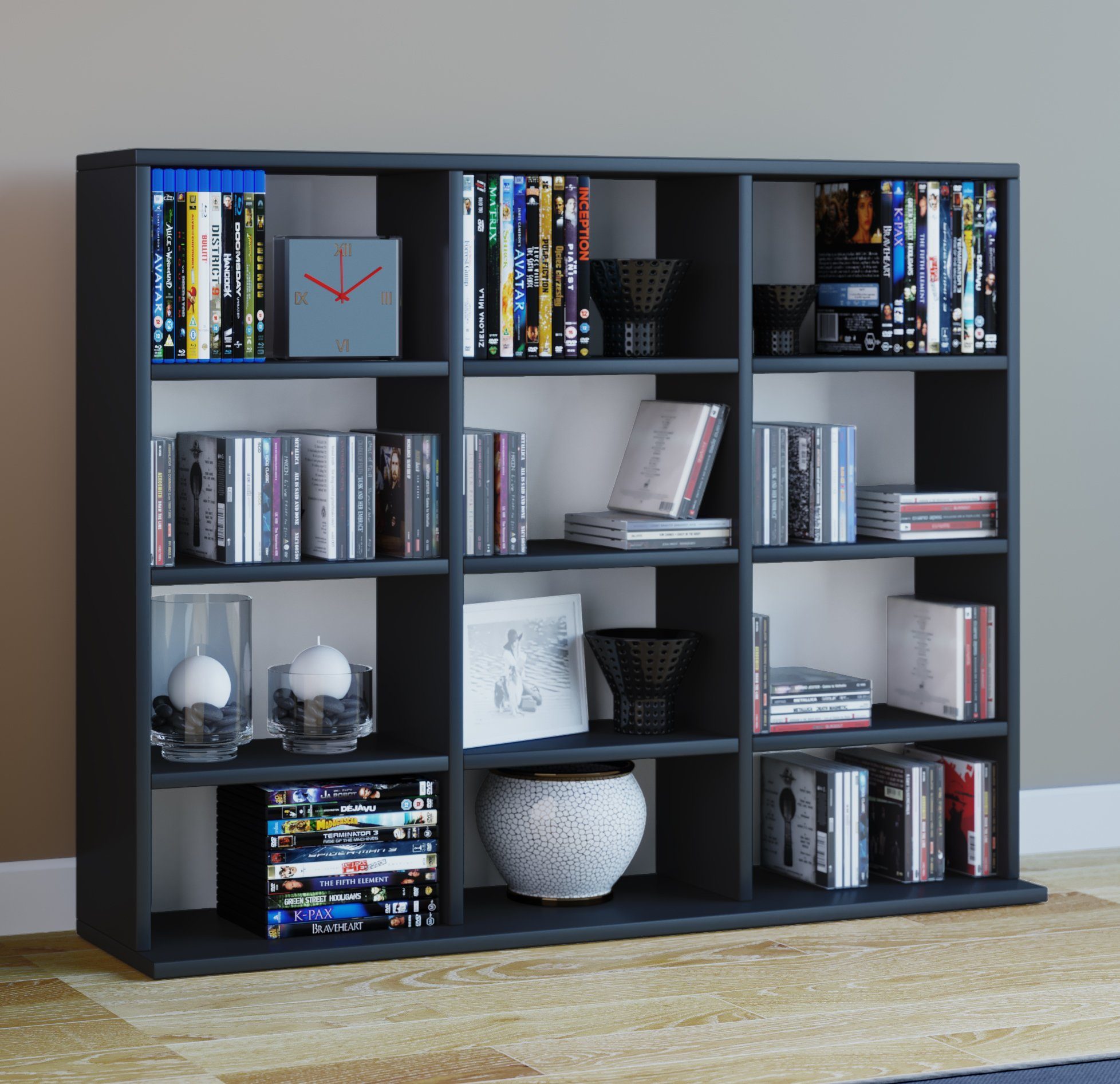 VCM Standregal Holz CD DVD Standregal Bücherregal Regal Megosa L günstig online kaufen