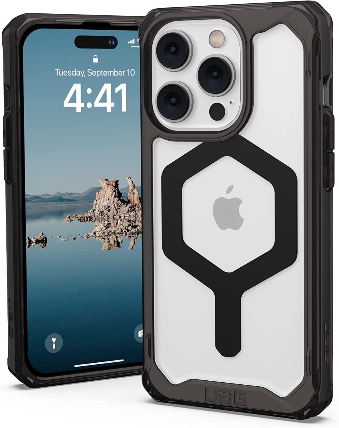 UAG Handyhülle Plyo MagSafe, [MagSafe Hülle / Case] schwarz / transparent