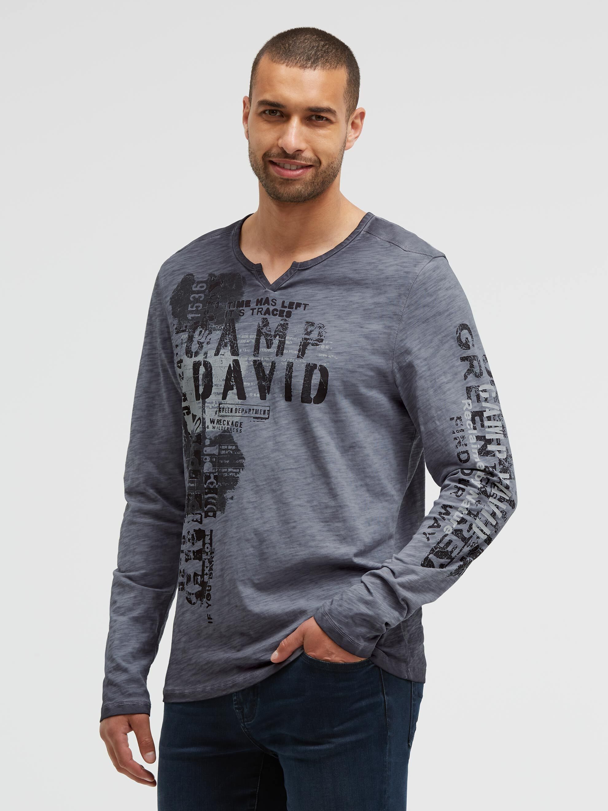 CAMP DAVID Rundhalsshirt aus Baumwolle
