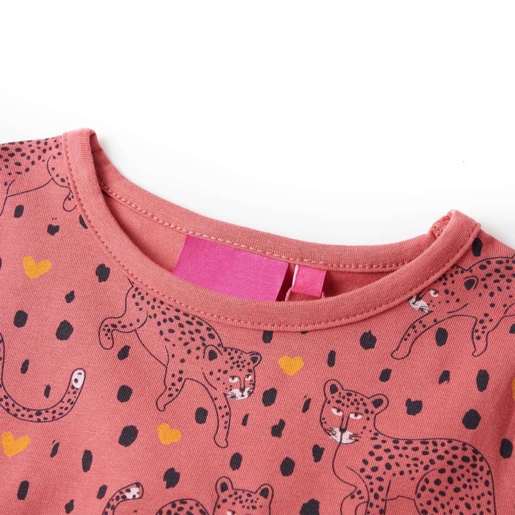 vidaXL Pyjama Kinderpyjama mit Langen Ärmeln Altrosa 92