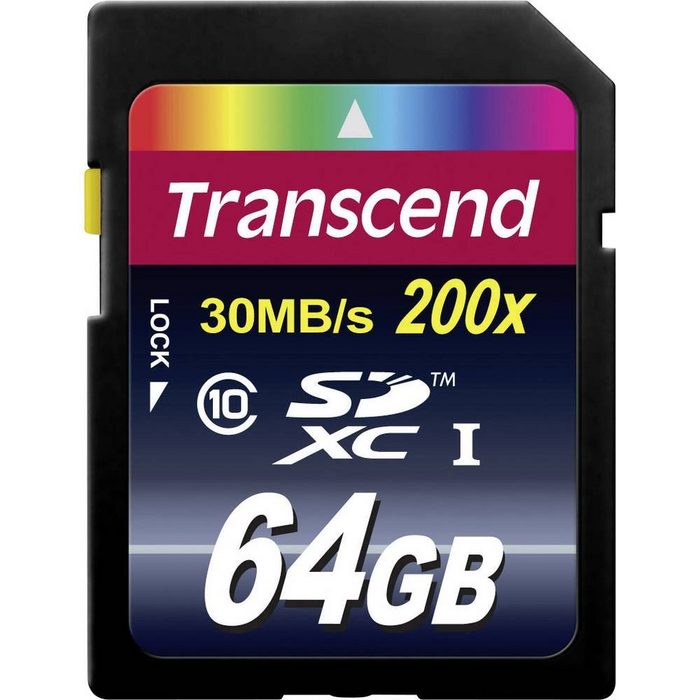 Transcend SDXC Karte 64GB Class 10 Speicherkarte